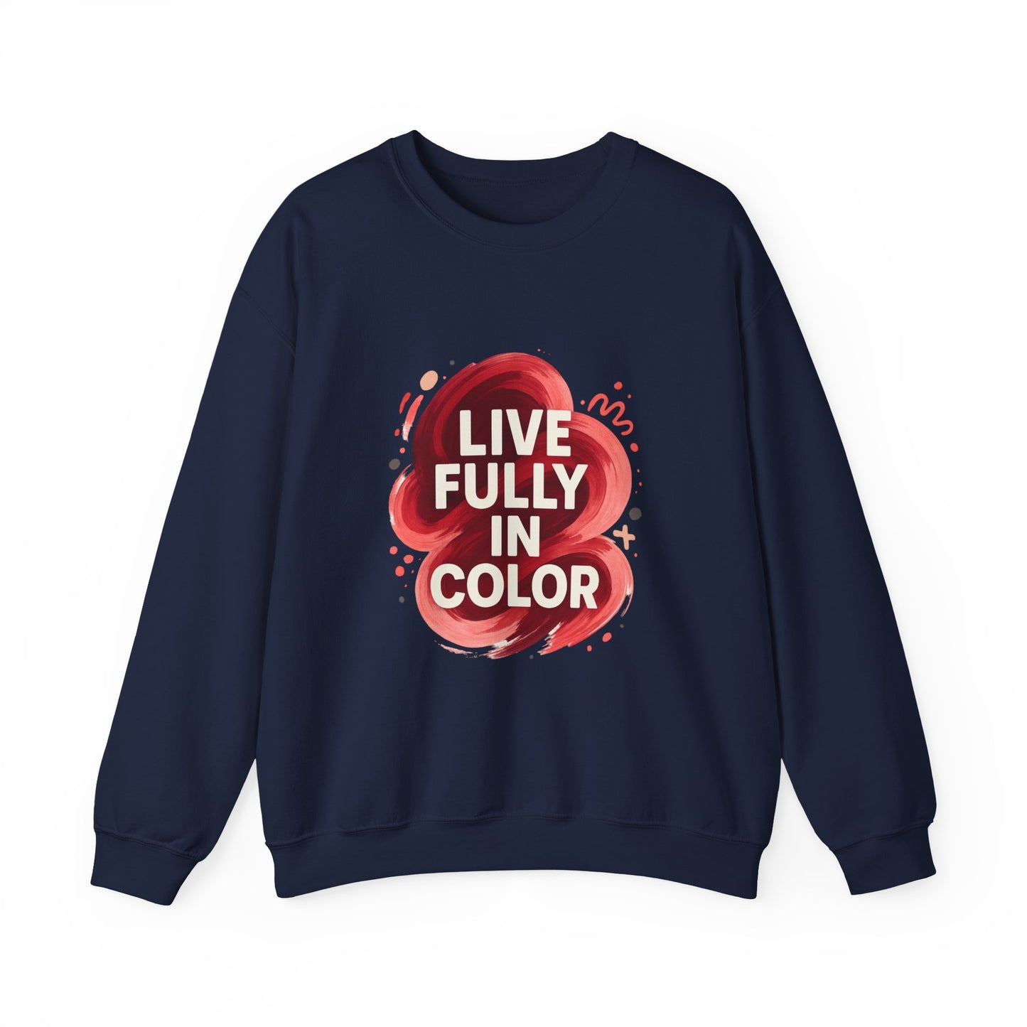 Crewneck Sweatshirt - Bold Color Palettes Cherry Coded