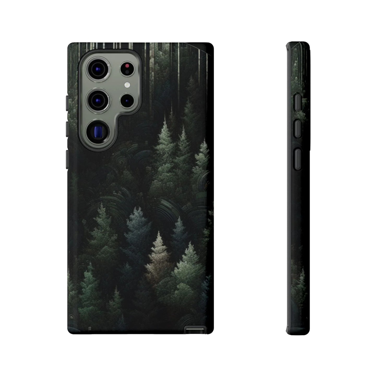 Phone Cases - Deep Dark Forest Nature Design - Oceanfront Products