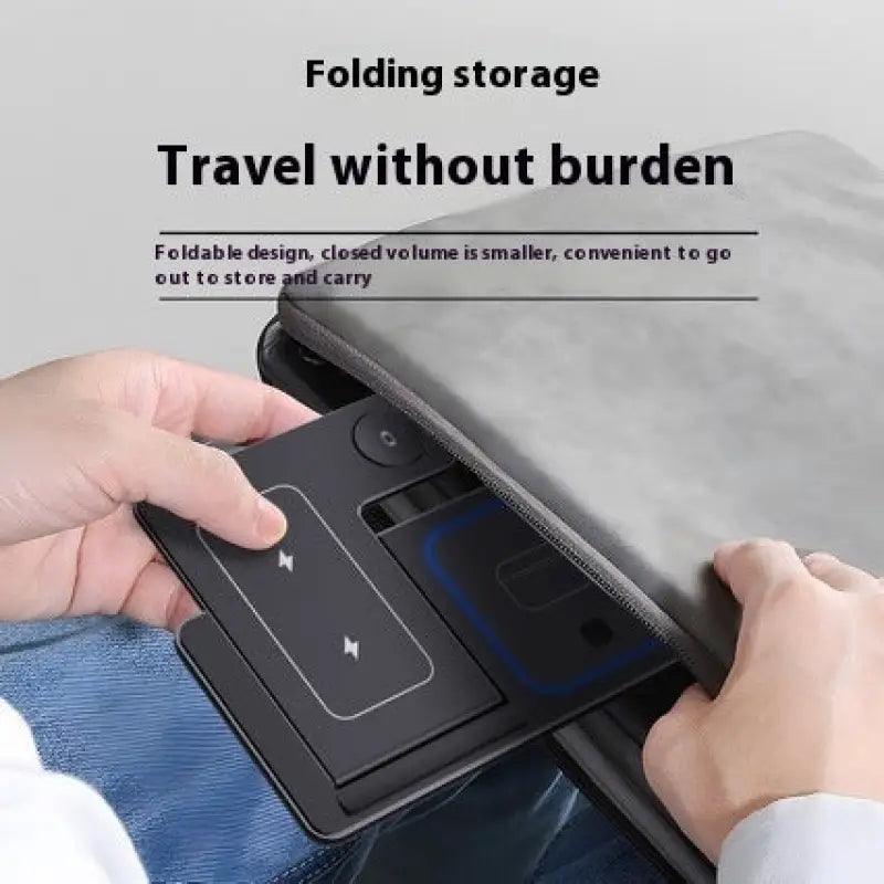 15W 3 In 1 LED Fast Wireless Charger Stand Foldable Charging Station For Smart Phone 15 14 13 12 11 IWatch 9 8 7 6 5 Airpods Pro - Oceanfront Products