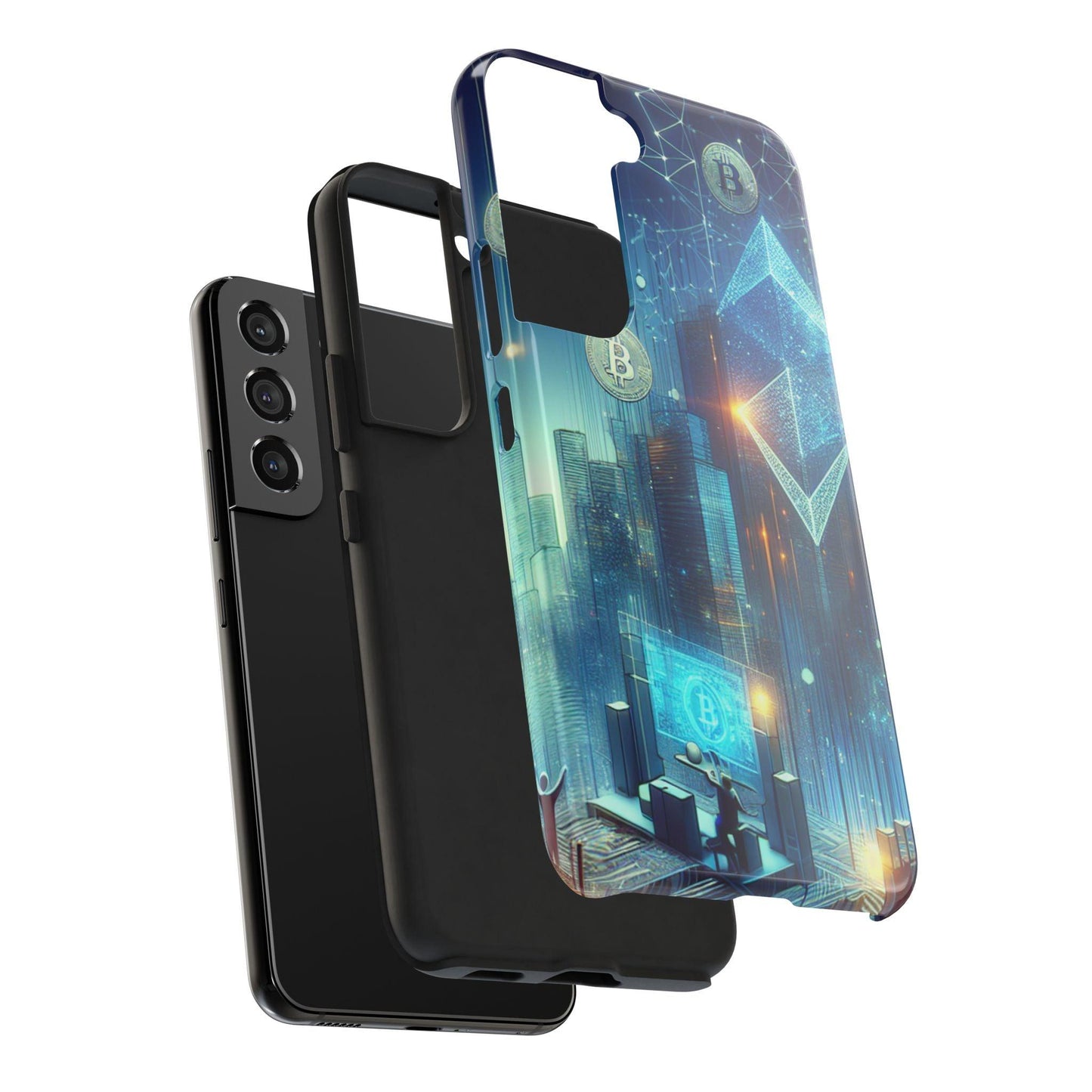 Phone Case - Cryptocurrency Enthusiasts Futuristic Design - Oceanfront Products