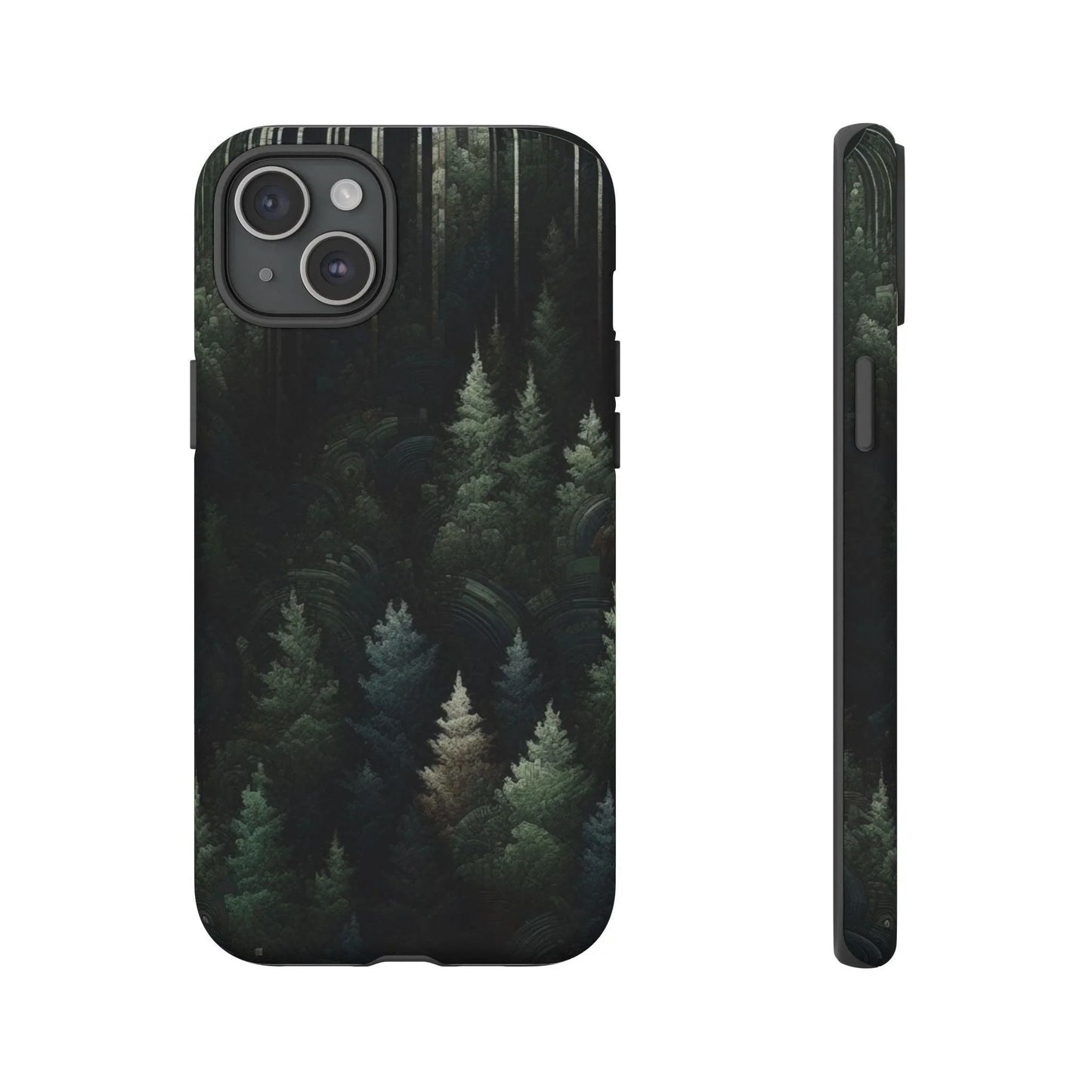 Phone Cases - Deep Dark Forest Nature Design - Oceanfront Products