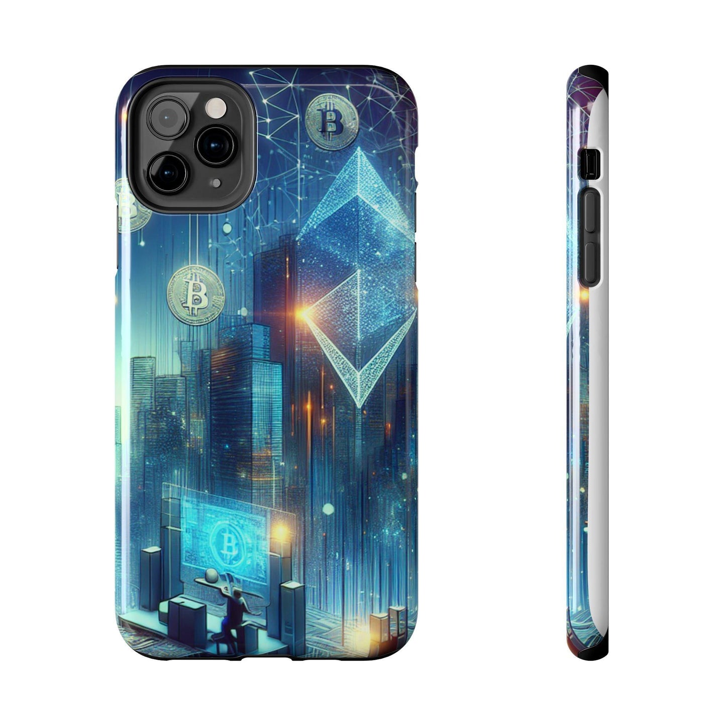 Phone Case - Cryptocurrency Enthusiasts Futuristic Design - Oceanfront Products