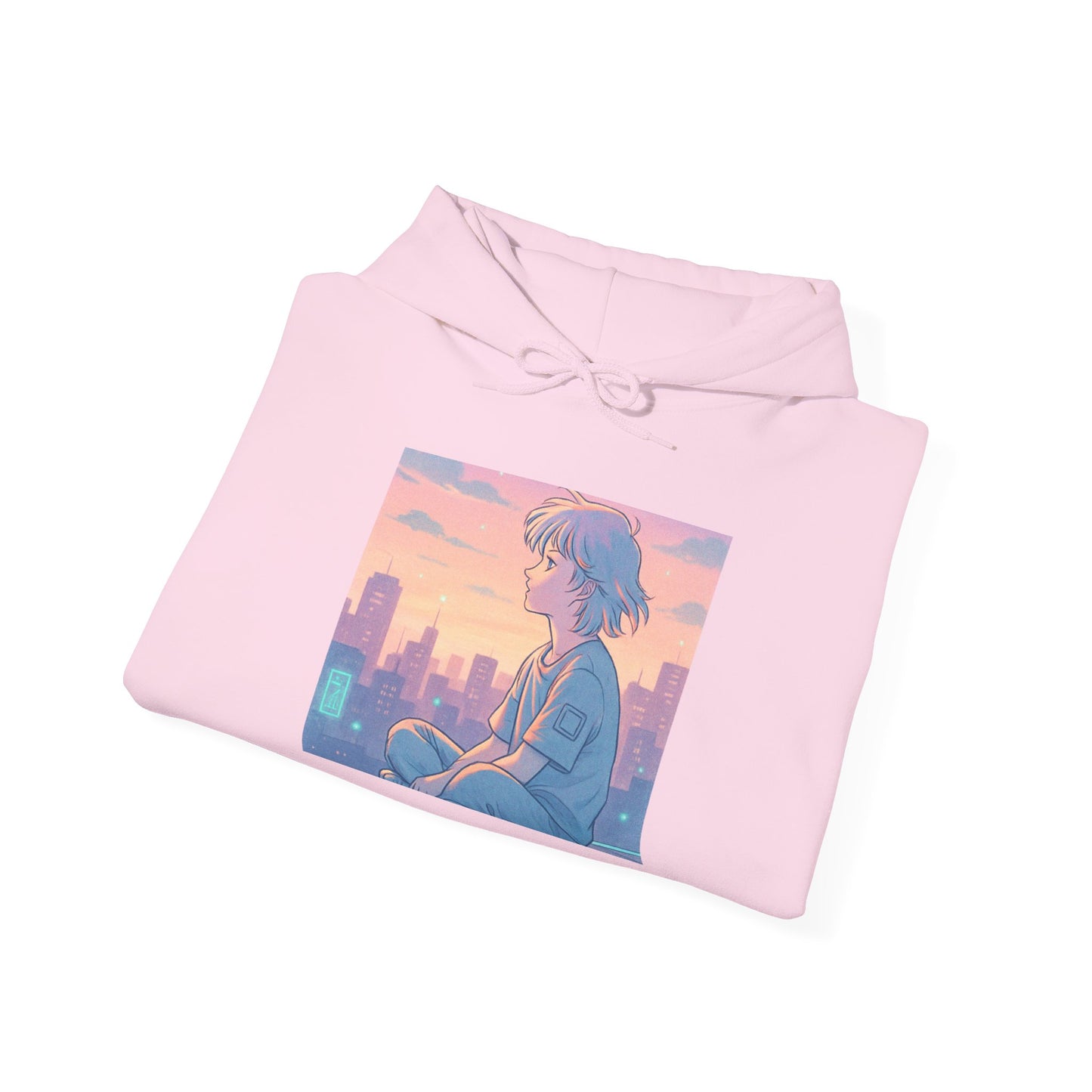 Hooded Sweatshirt Lofi/Vaporwave Design