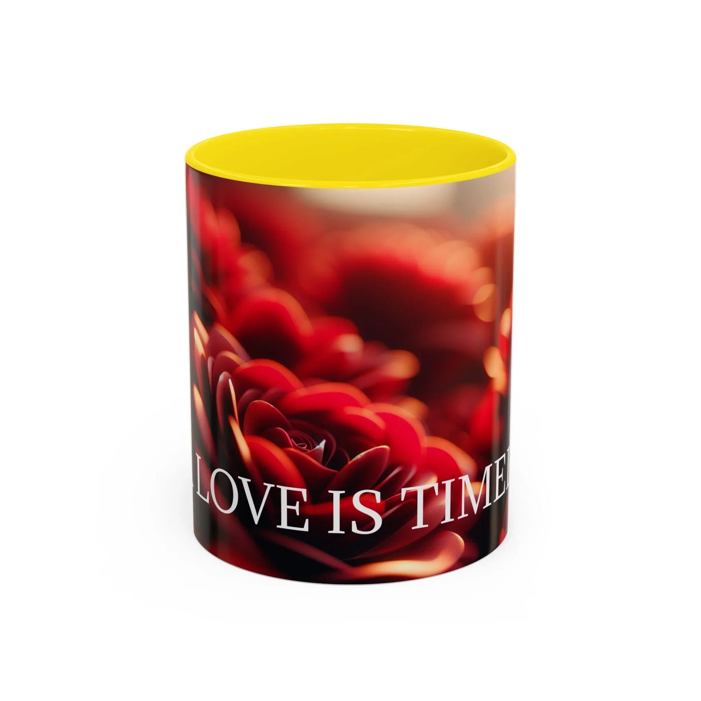 Mug - Rose Petal Timeless Love Accent Coffee Mug (11, 15oz) - Oceanfront Products