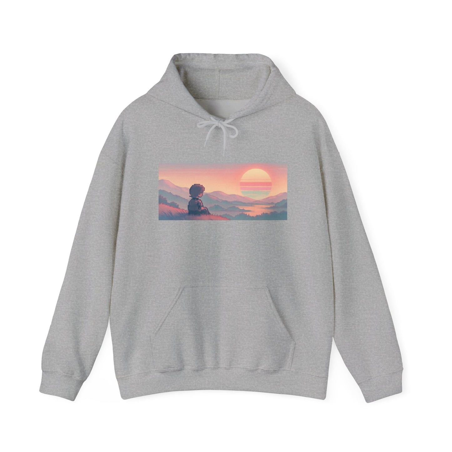 Oceanfront “Golden Hour Reflection” Sweatshirt – Unisex Heavy Blend™ Crewneck for Everyday Comfort