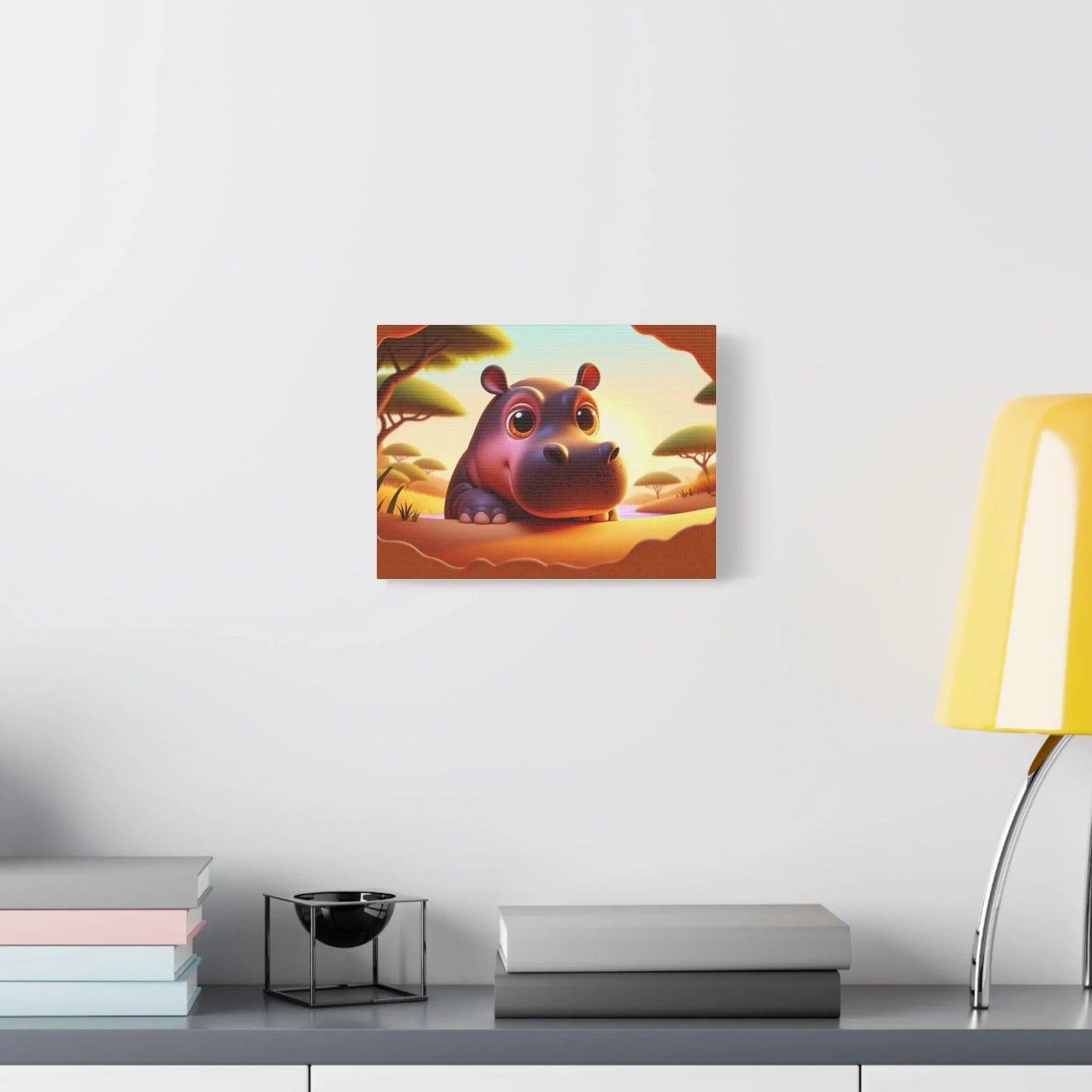 Canvas Hippo Print - Oceanfront Products