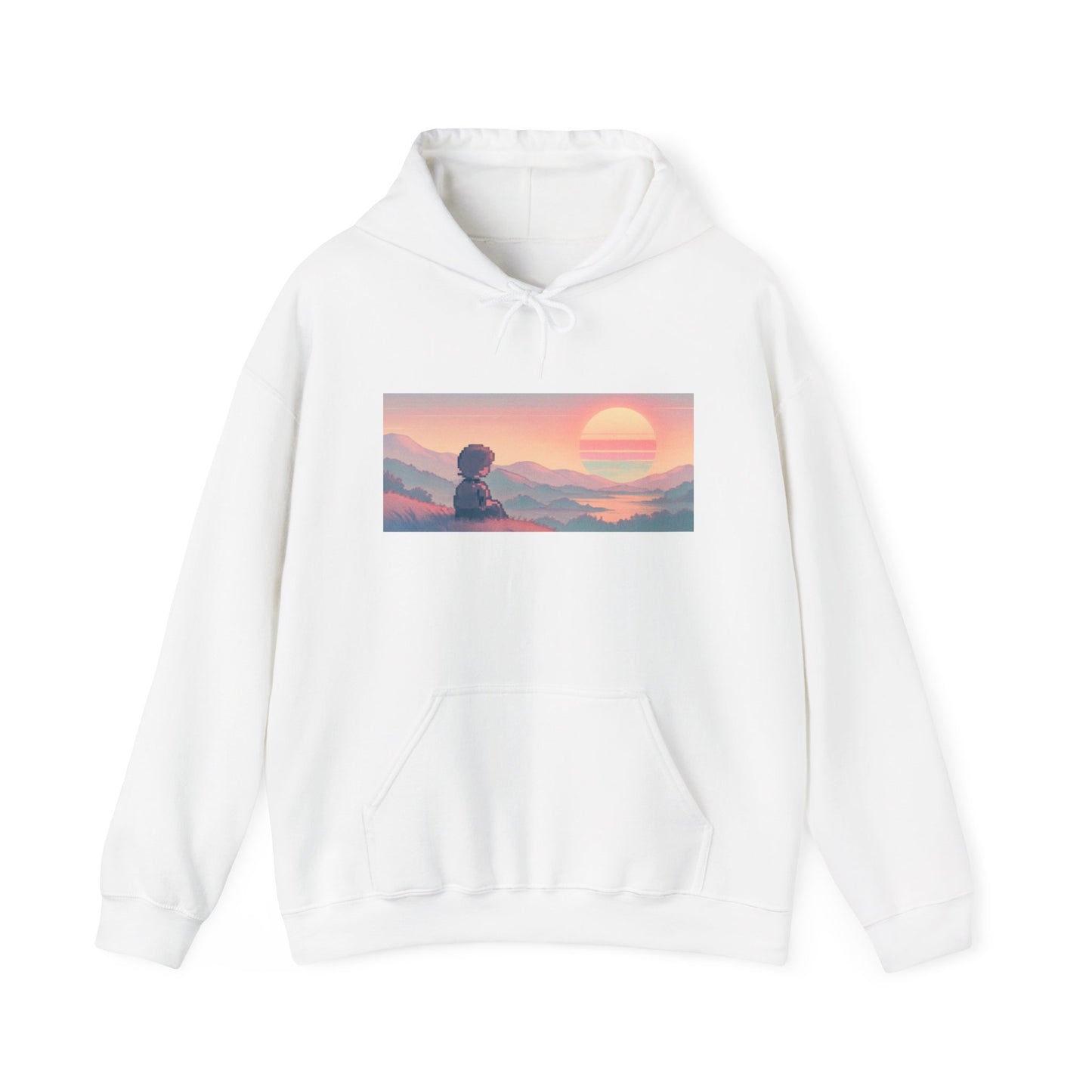 Oceanfront “Golden Hour Reflection” Sweatshirt – Unisex Heavy Blend™ Crewneck for Everyday Comfort