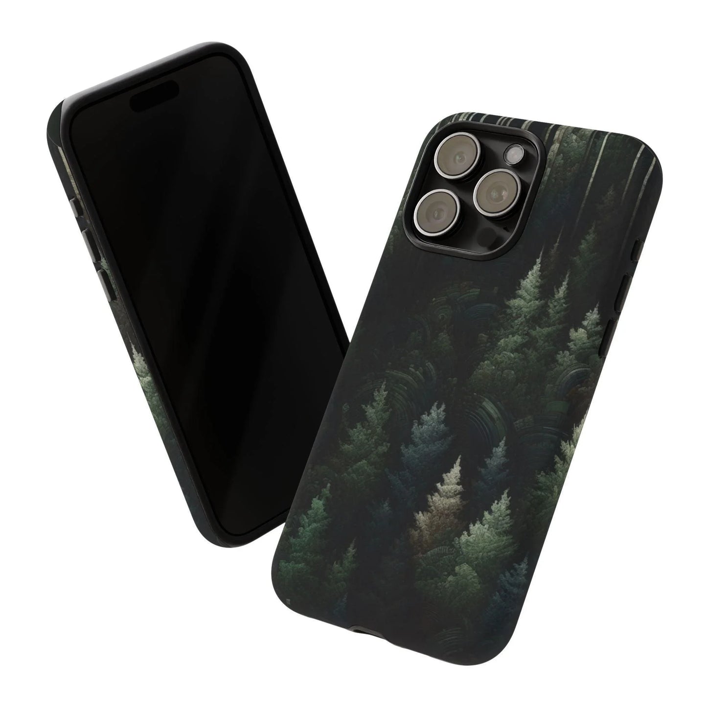 Phone Cases - Deep Dark Forest Nature Design - Oceanfront Products