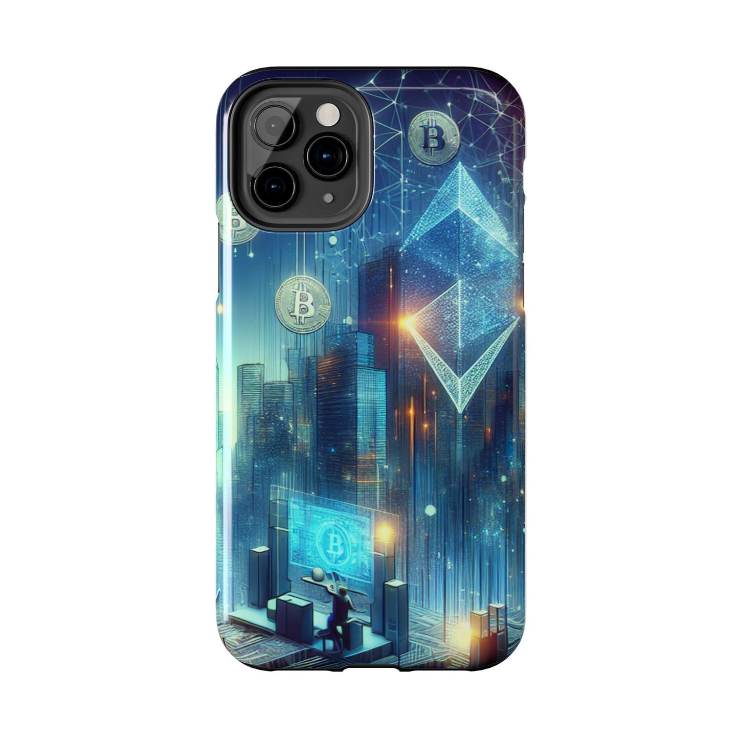 Phone Case - Cryptocurrency Enthusiasts Futuristic Design - Oceanfront Products