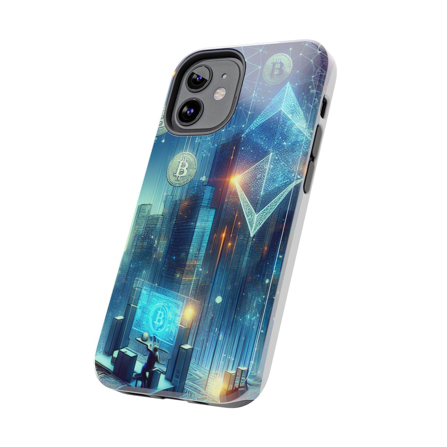 Phone Case - Cryptocurrency Enthusiasts Futuristic Design - Oceanfront Products