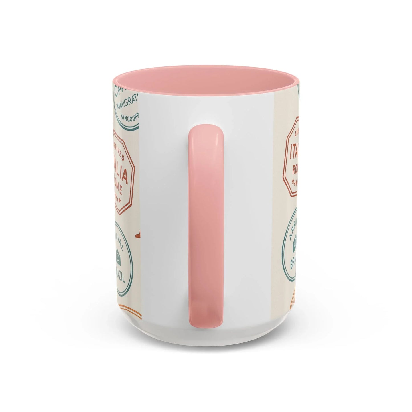 Pack Light, Live Big – Wanderlust Mug with Passport Stamp Collection - Oceanfront Products