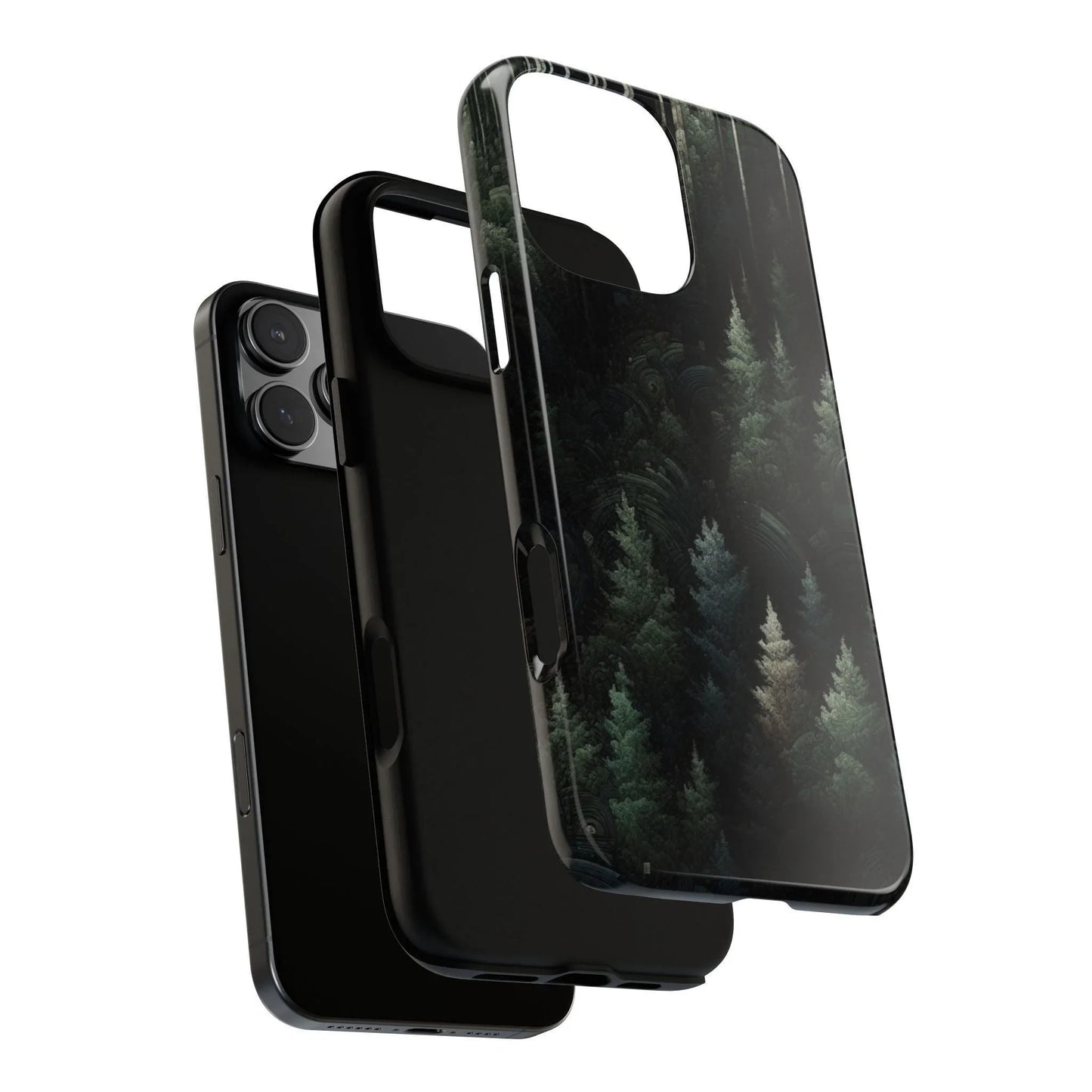 Phone Cases - Deep Dark Forest Nature Design - Oceanfront Products