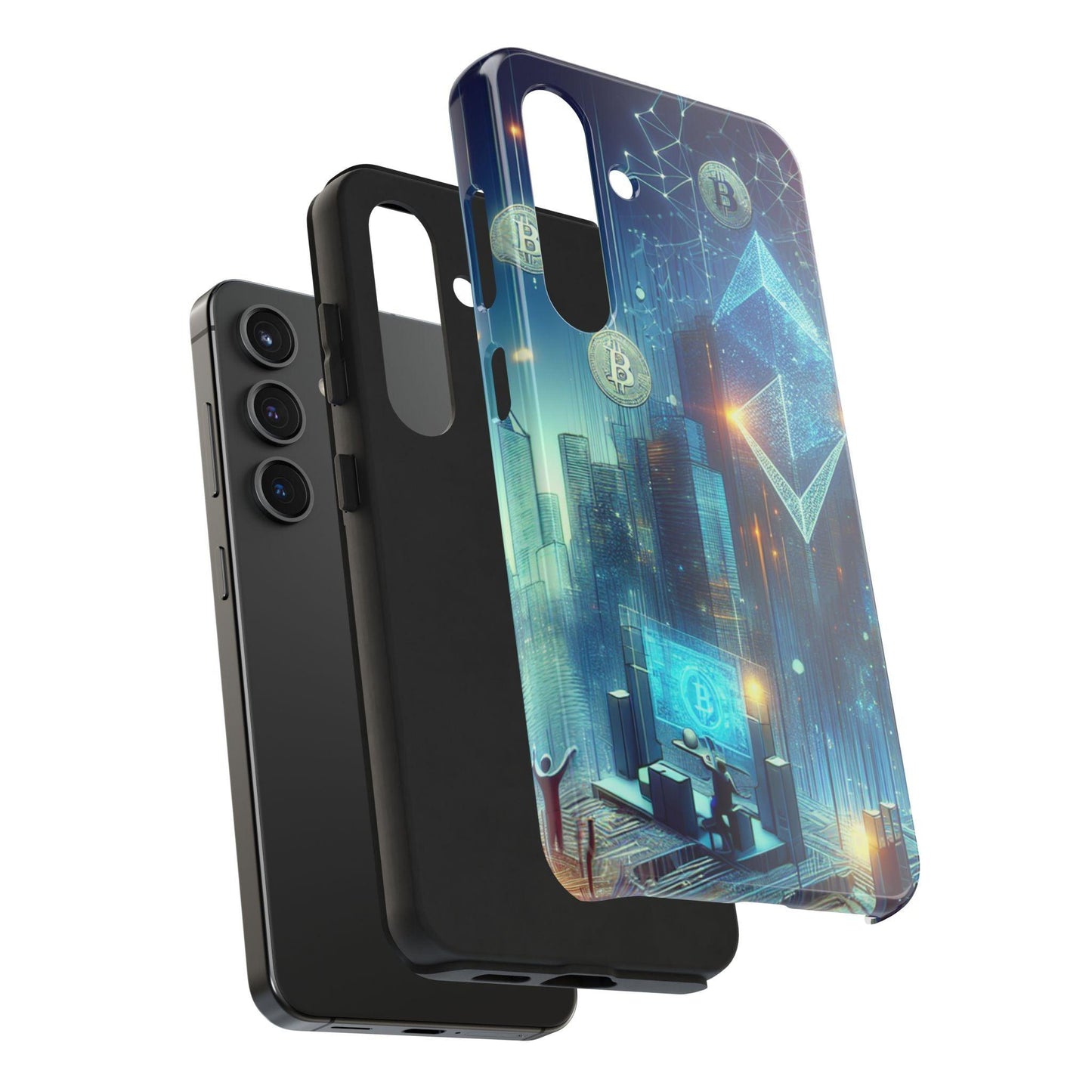 Phone Case - Cryptocurrency Enthusiasts Futuristic Design - Oceanfront Products