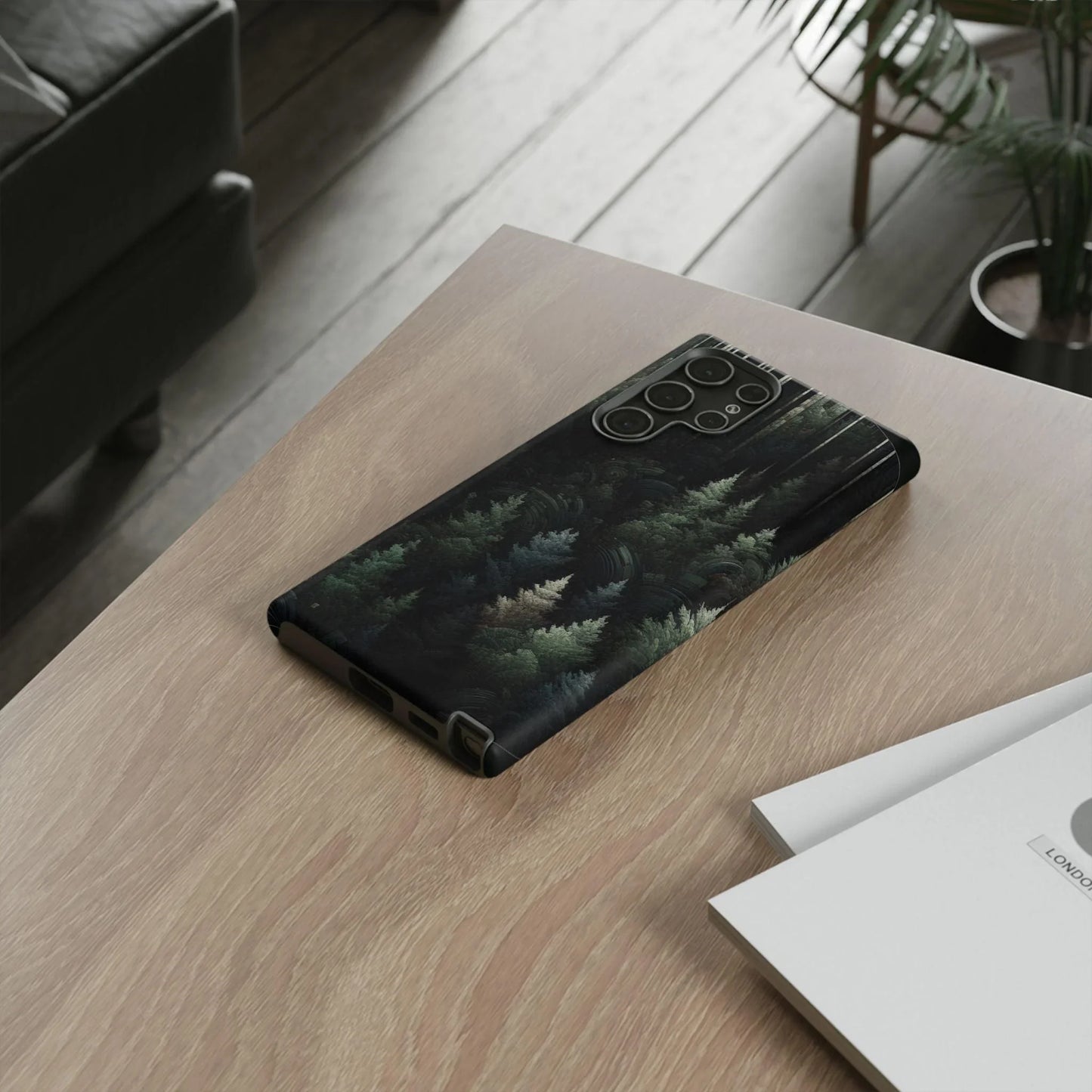Phone Cases - Deep Dark Forest Nature Design - Oceanfront Products