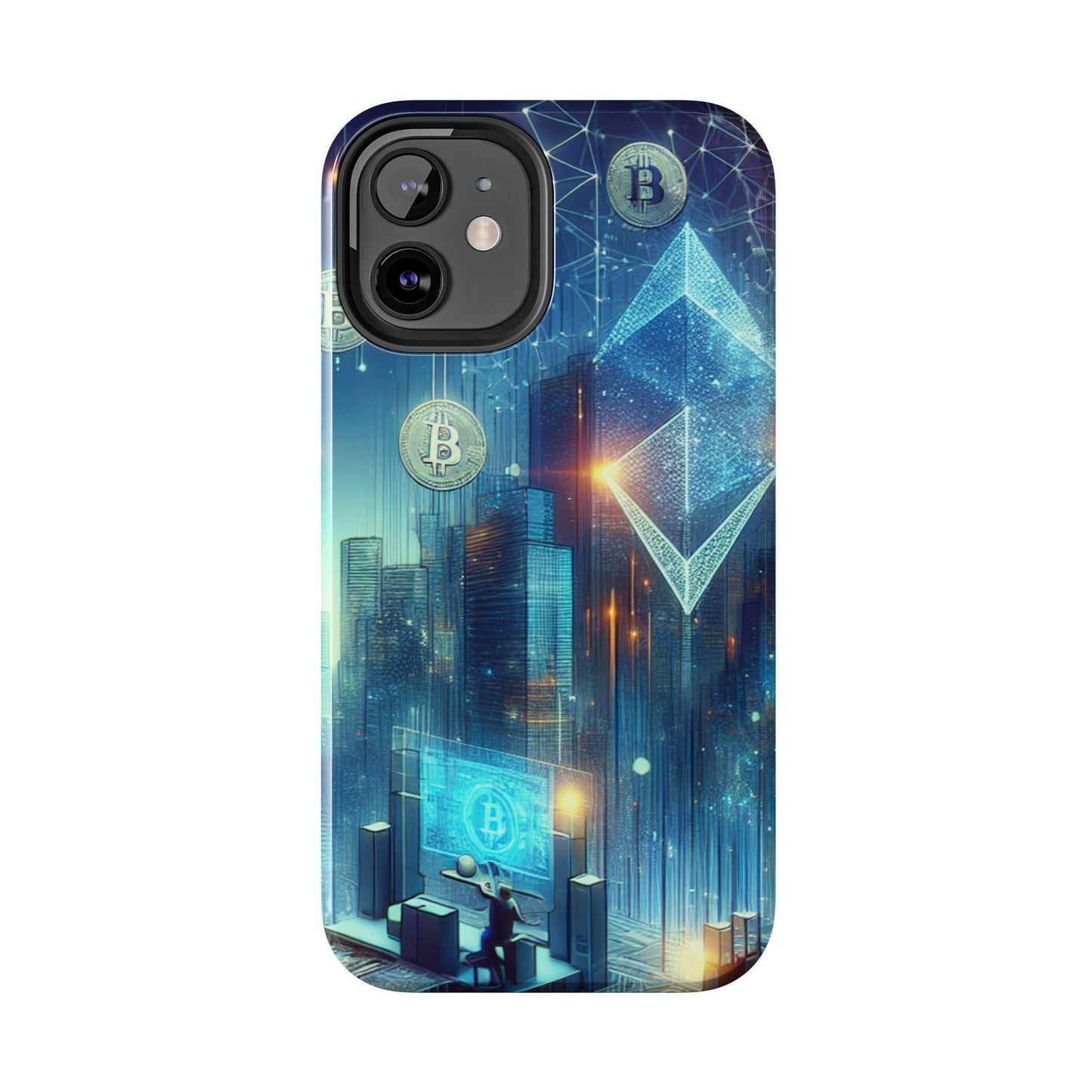 Phone Case - Cryptocurrency Enthusiasts Futuristic Design - Oceanfront Products