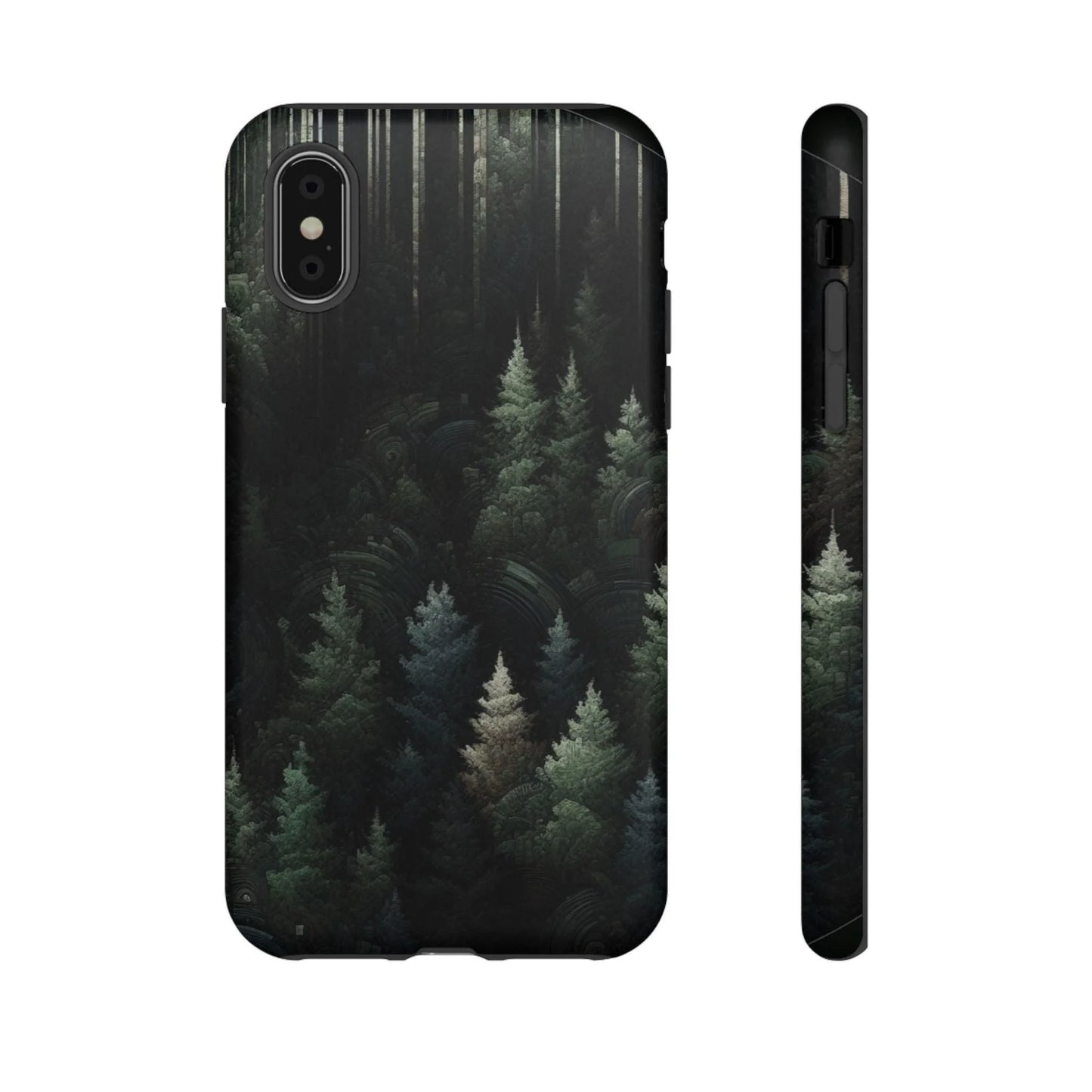 Phone Cases - Deep Dark Forest Nature Design - Oceanfront Products