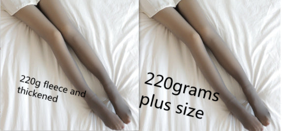 Oceanfront™ Soft-Life Thermal Sheer Leggings – 220 g Fleece Warmth, Bare-Leg Look ❄️