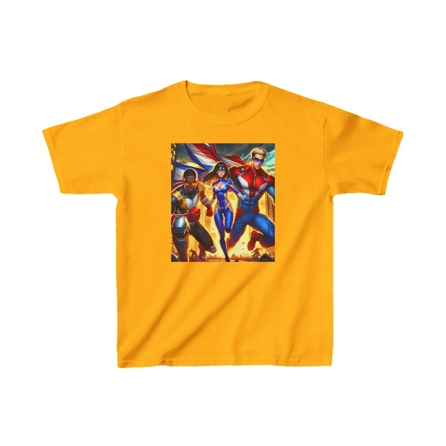 Superhero Kids Tee - Saving the World Design - Oceanfront Products