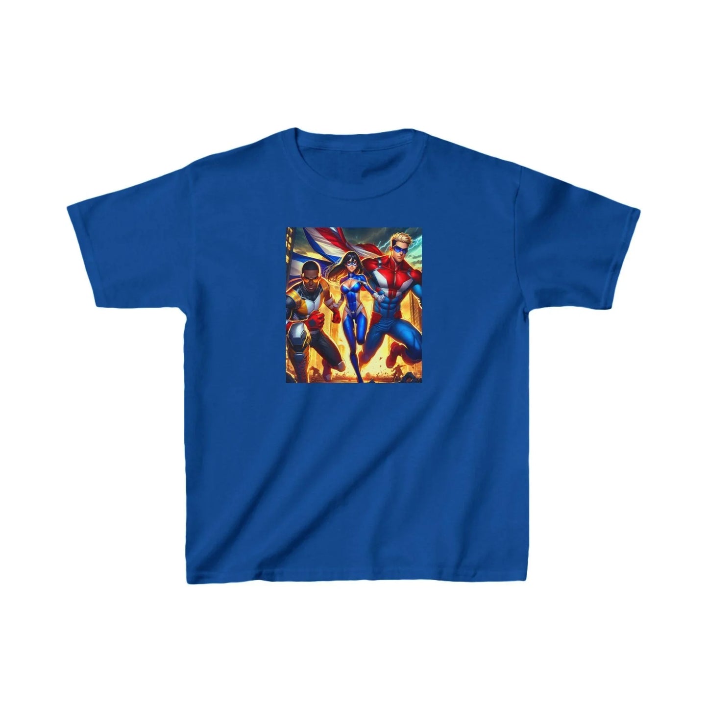 Superhero Kids Tee - Saving the World Design - Oceanfront Products