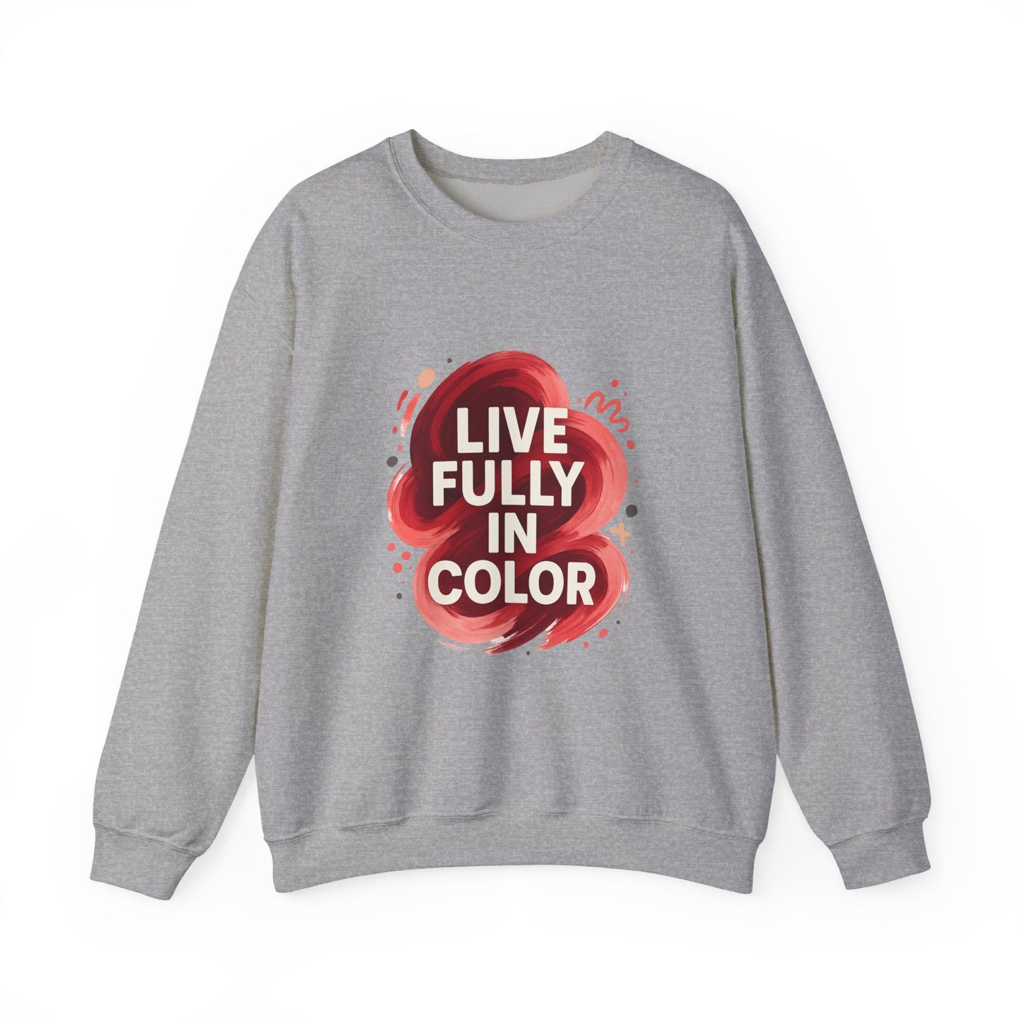 Crewneck Sweatshirt - Bold Color Palettes Cherry Coded