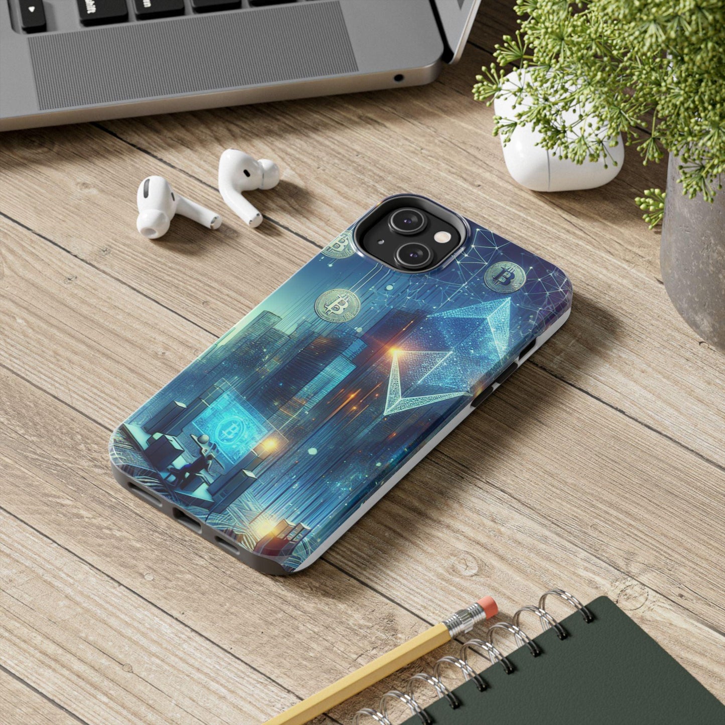 Phone Case - Cryptocurrency Enthusiasts Futuristic Design - Oceanfront Products