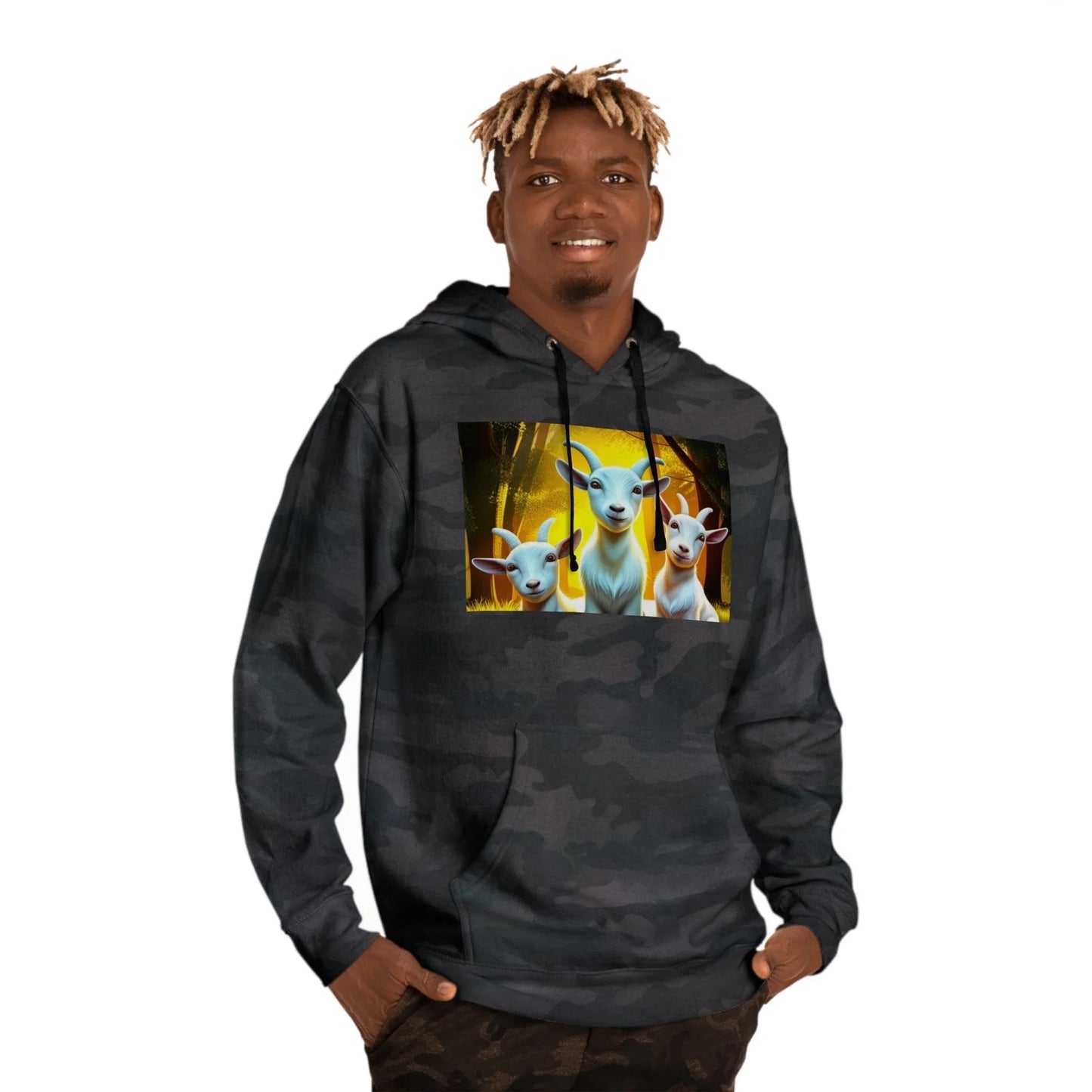 3D Vibrant Baby Goat Sweatshirt/Hoodie - A Unique Blend of Comfort and Whimsy - Oceanfront Products