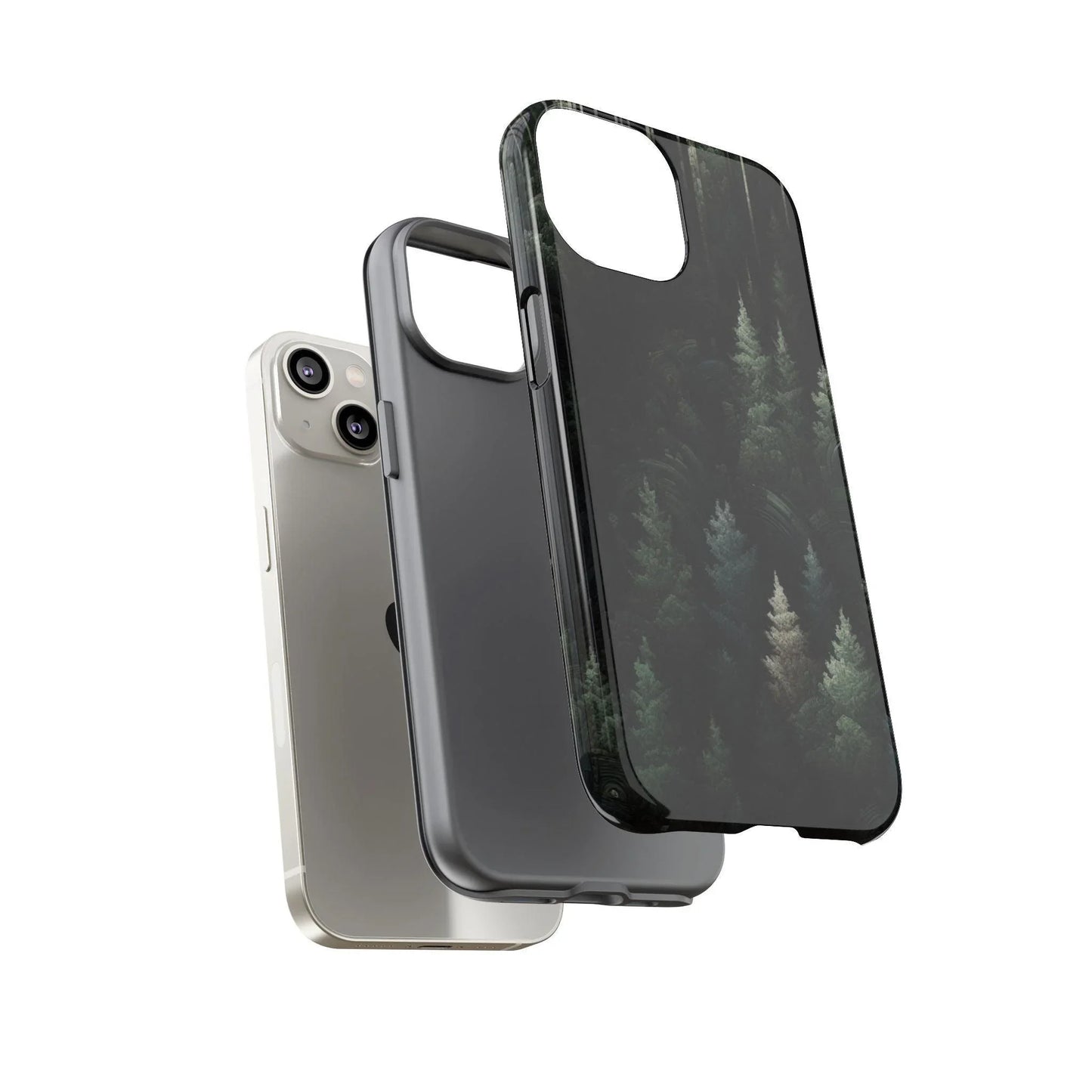 Phone Cases - Deep Dark Forest Nature Design - Oceanfront Products
