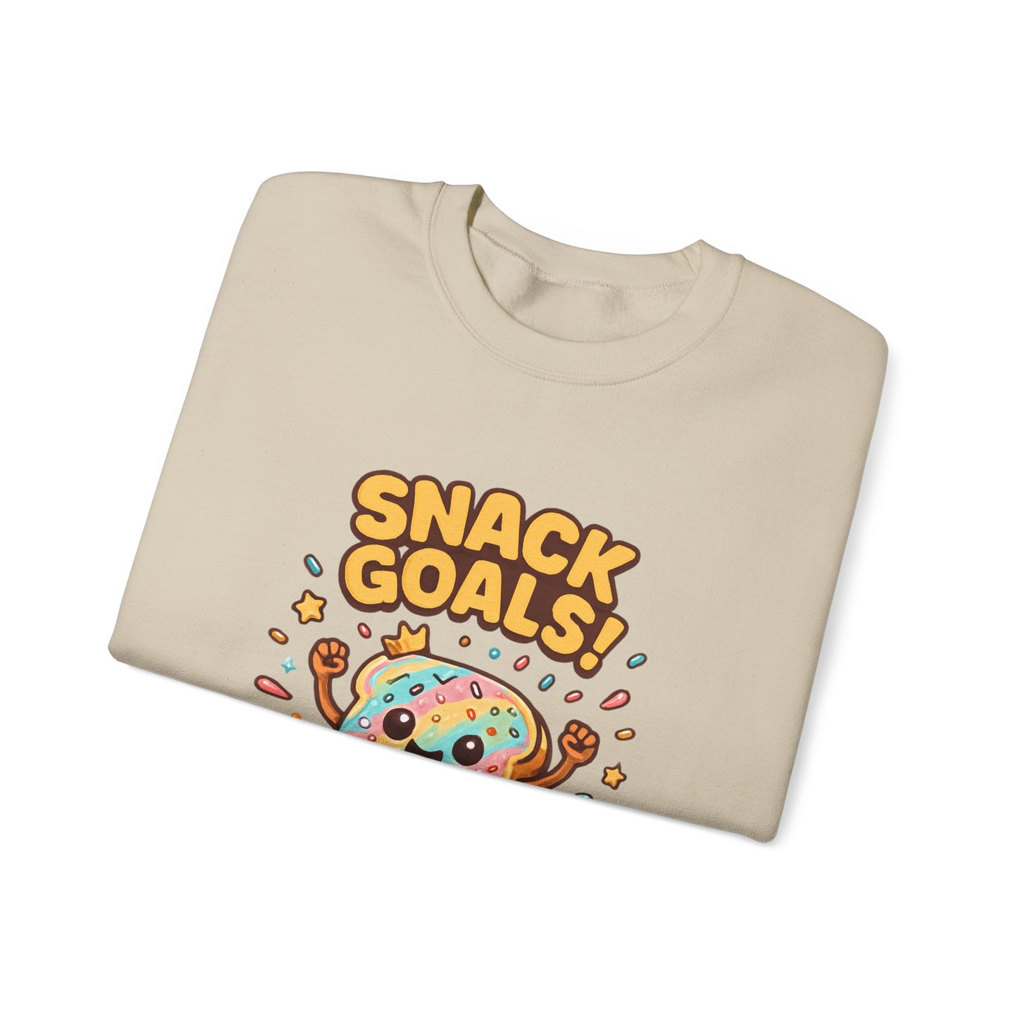 Snack Goals Sweatshirt, Foodie Gift, Comfortable Crewneck, Unisex Jumper, Funny