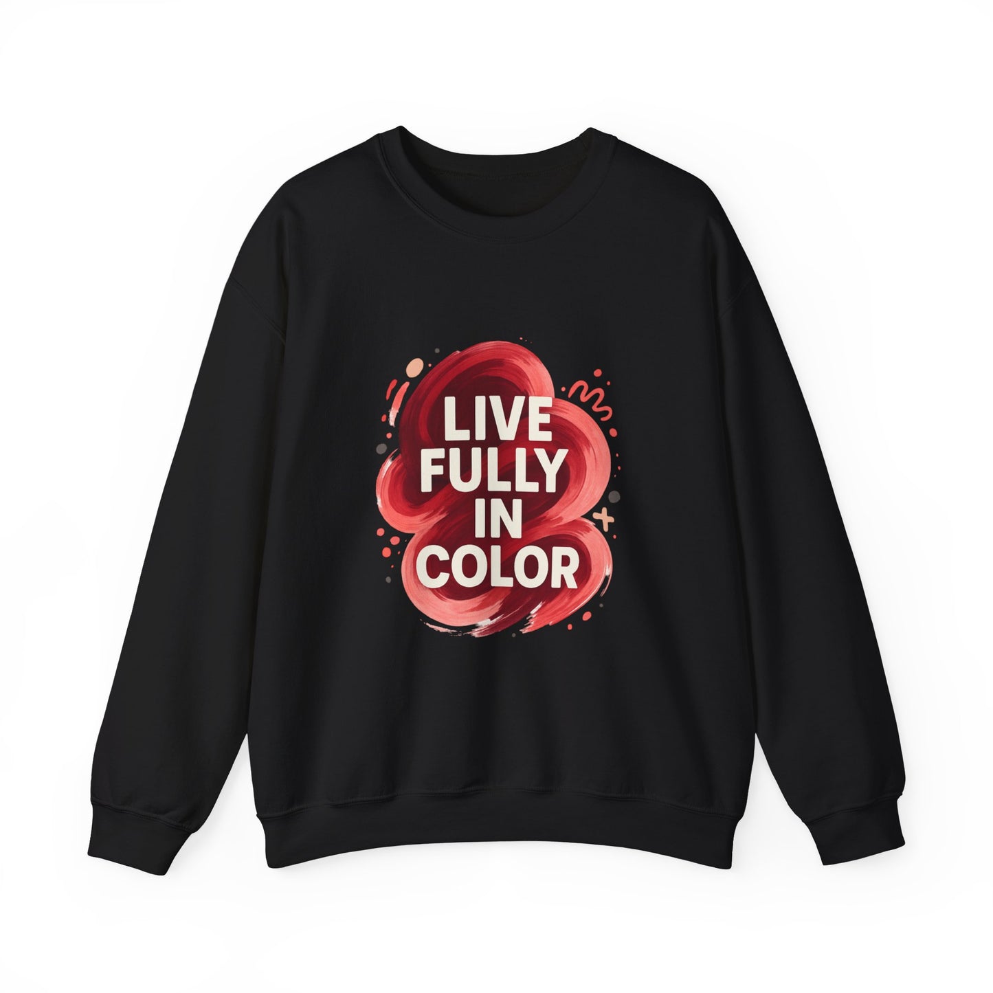 Crewneck Sweatshirt - Bold Color Palettes Cherry Coded
