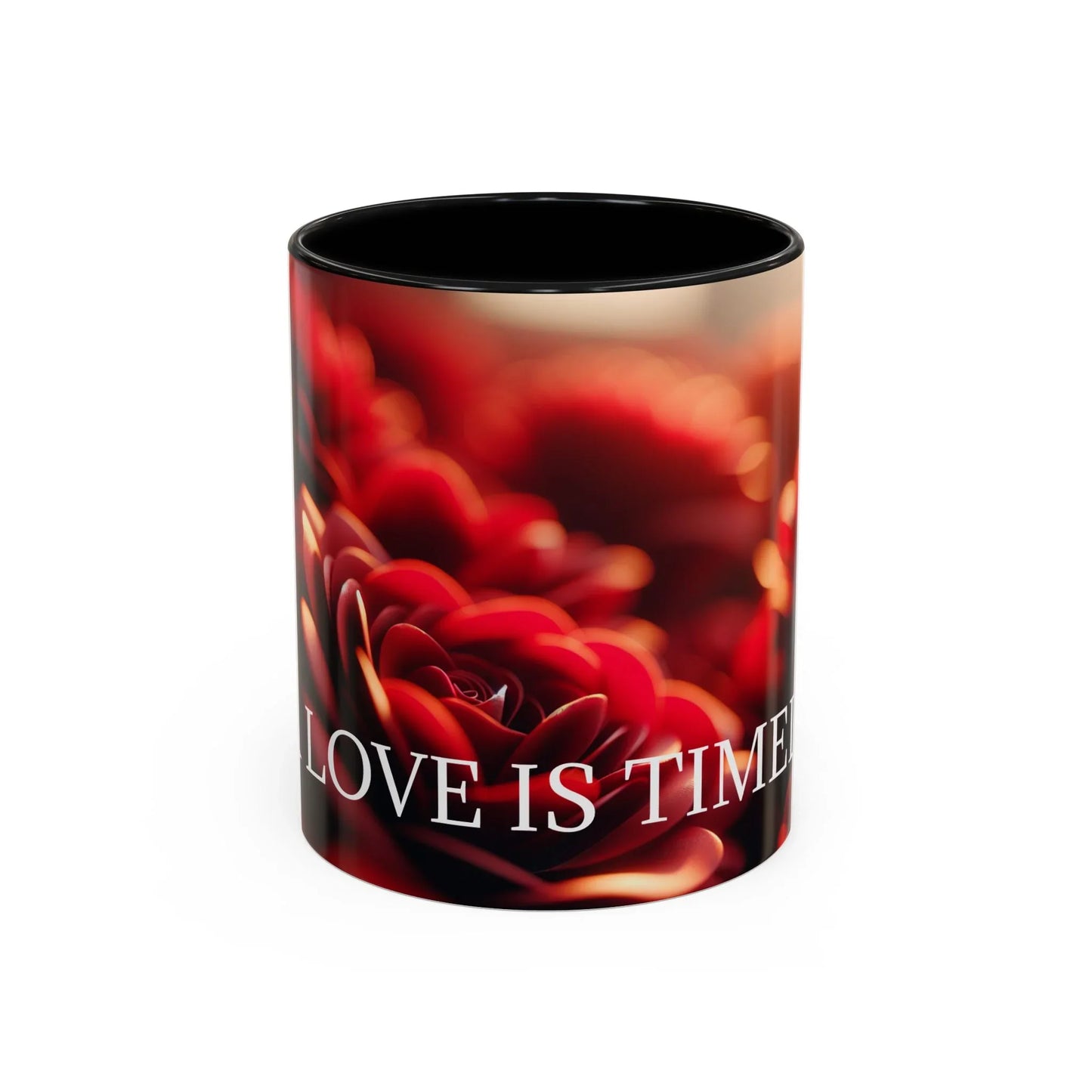Mug - Rose Petal Timeless Love Accent Coffee Mug (11, 15oz) - Oceanfront Products