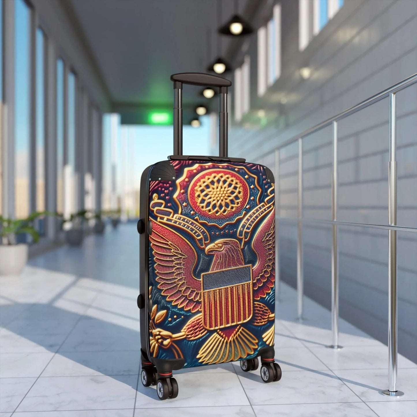 Suitcase Sticker - US Passport Intricate Design - Oceanfront Products