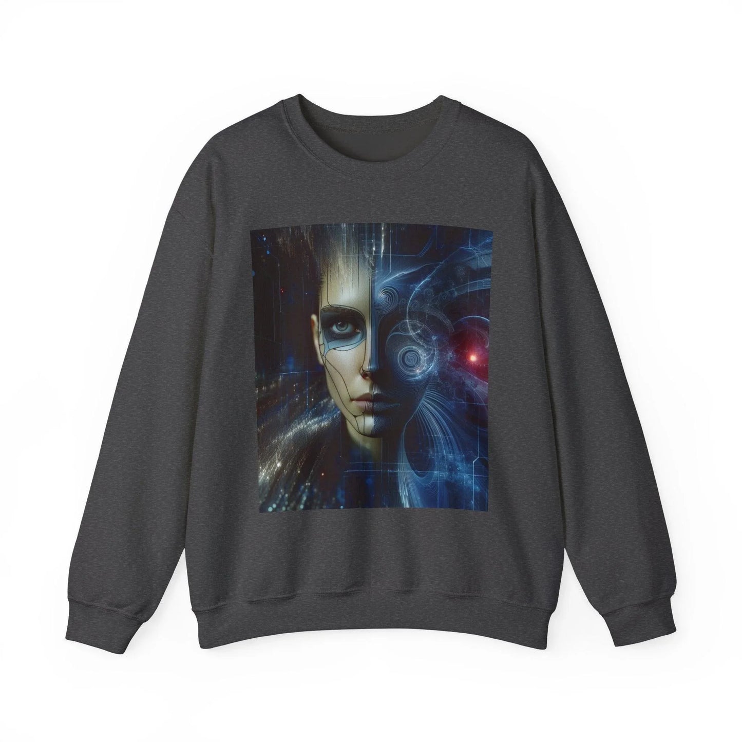 Robot Woman AI Girl Sweatshirt - Oceanfront Products