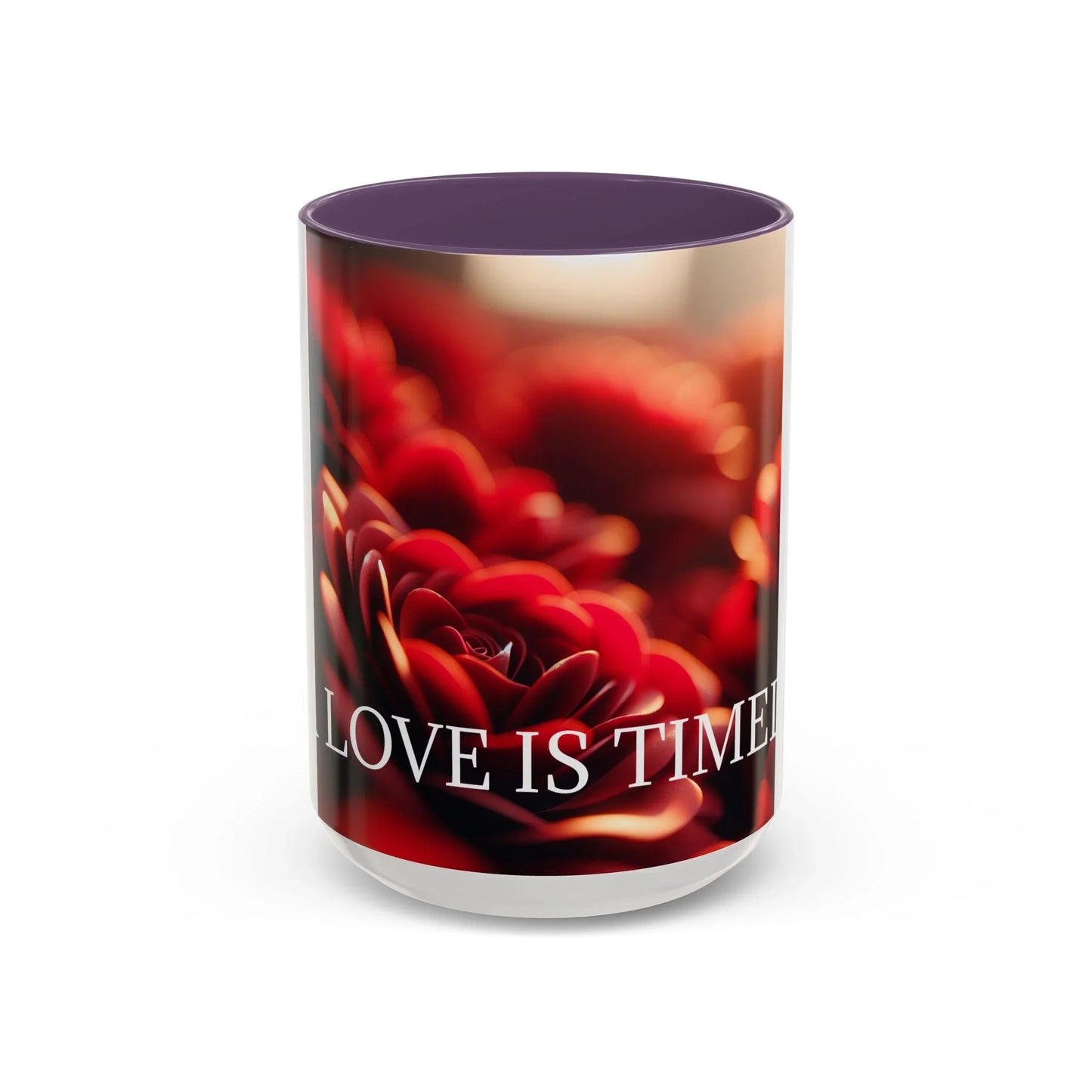 Mug - Rose Petal Timeless Love Accent Coffee Mug (11, 15oz) - Oceanfront Products