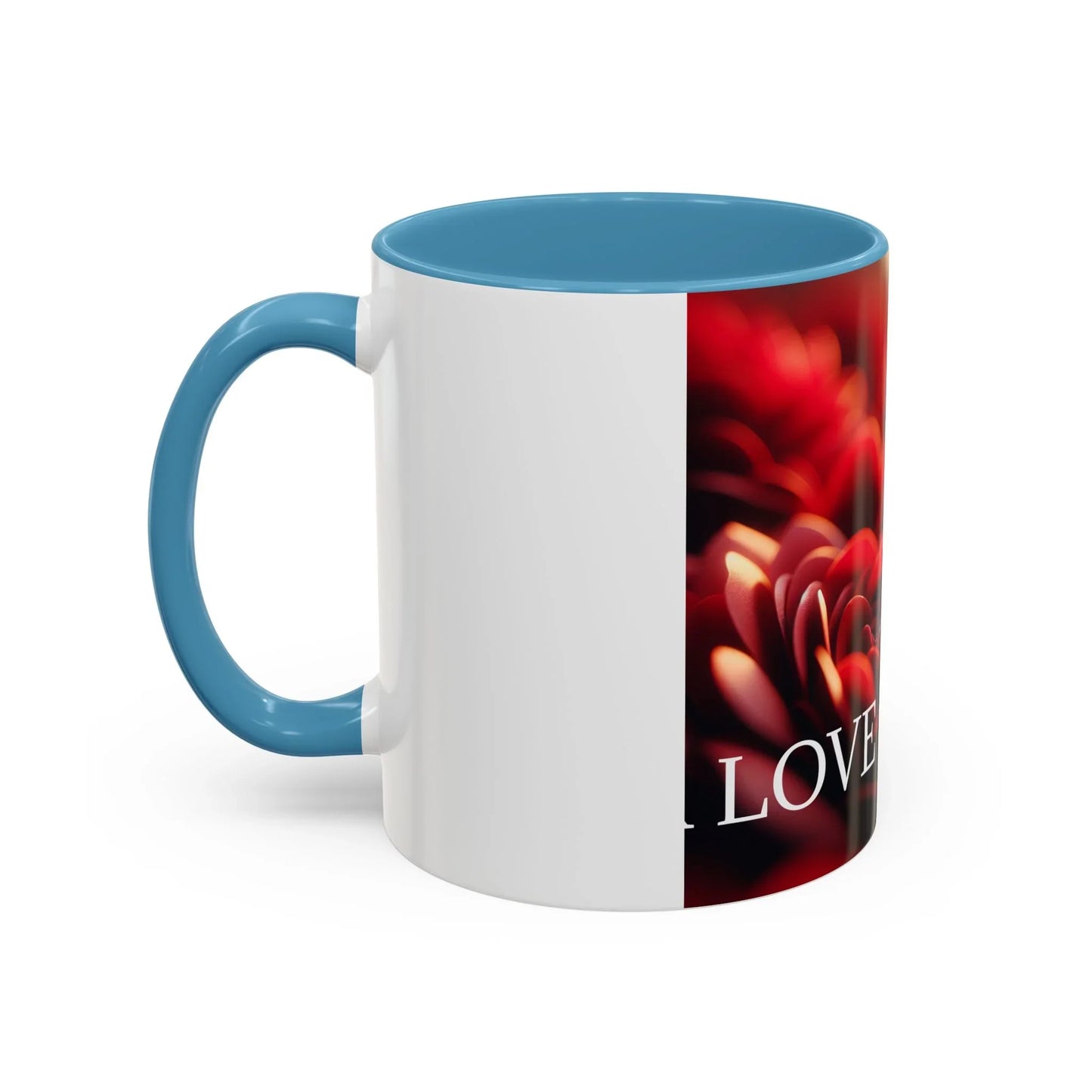 Mug - Rose Petal Timeless Love Accent Coffee Mug (11, 15oz) - Oceanfront Products