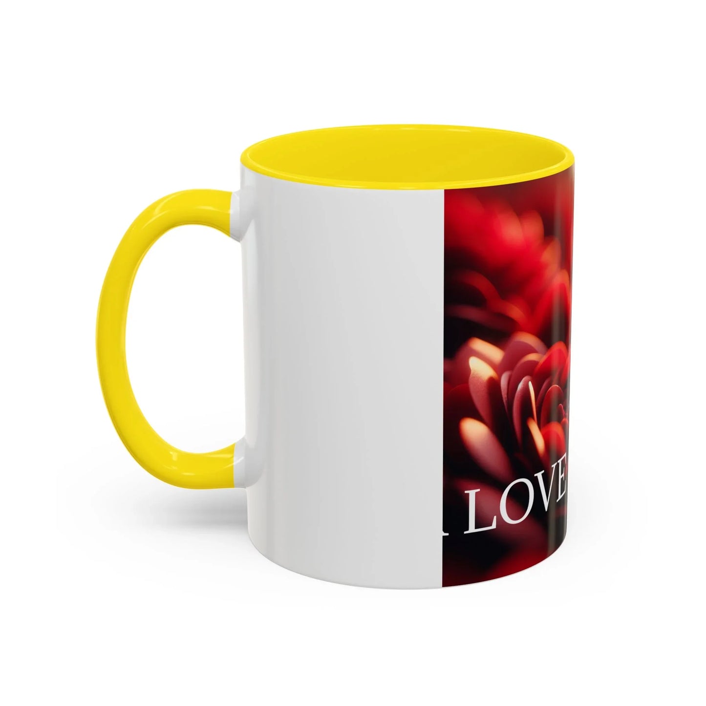Mug - Rose Petal Timeless Love Accent Coffee Mug (11, 15oz) - Oceanfront Products