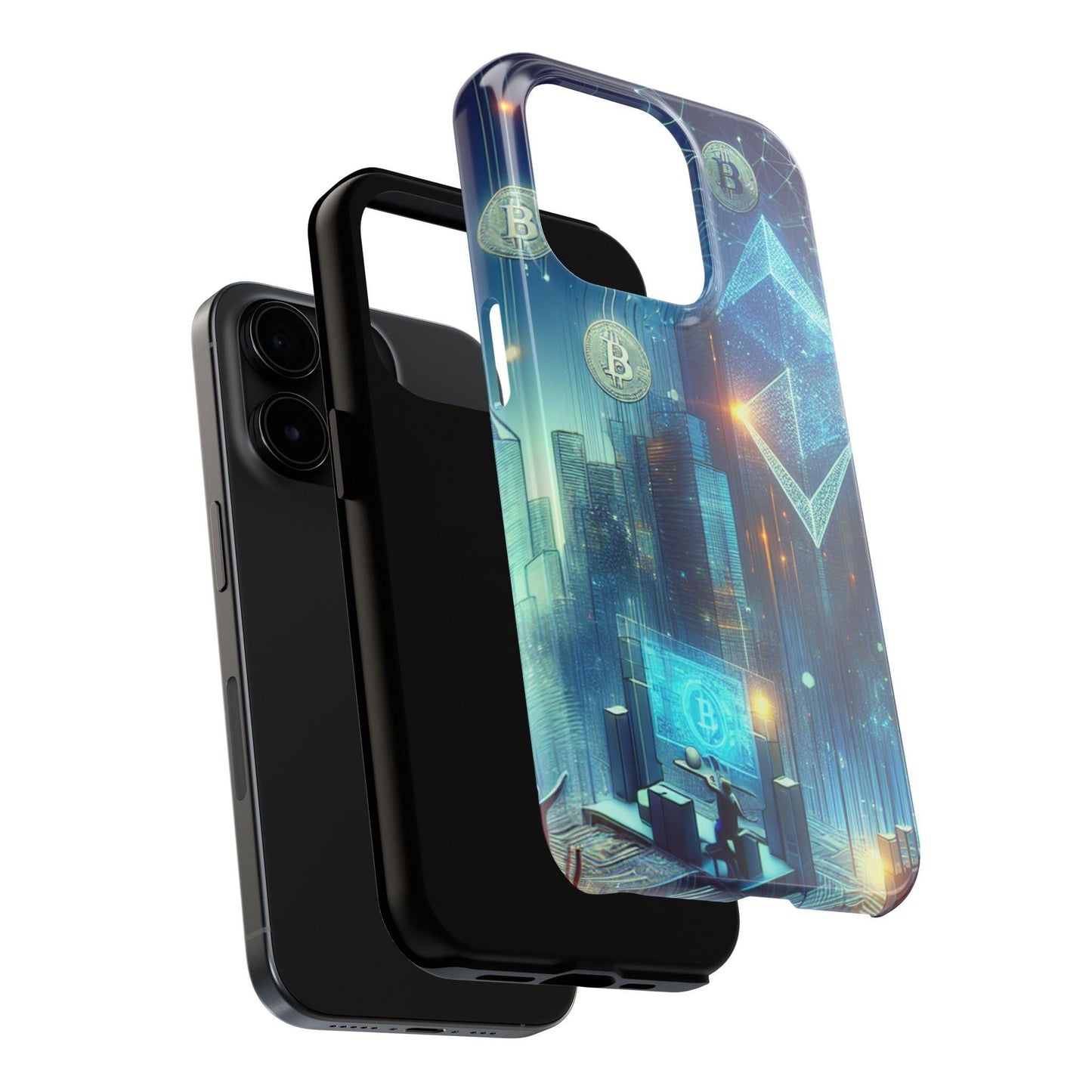 Phone Case - Cryptocurrency Enthusiasts Futuristic Design - Oceanfront Products