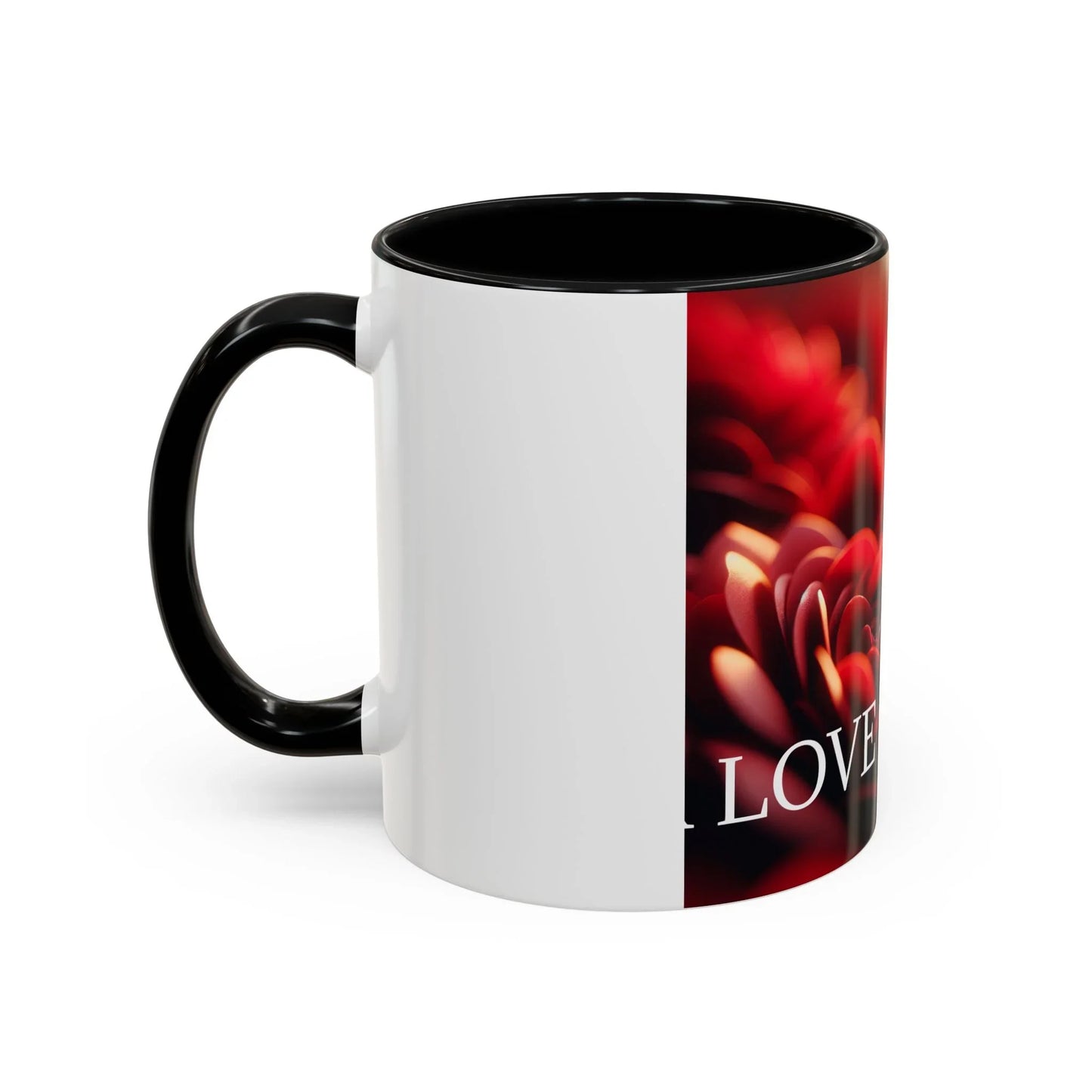 Mug - Rose Petal Timeless Love Accent Coffee Mug (11, 15oz) - Oceanfront Products