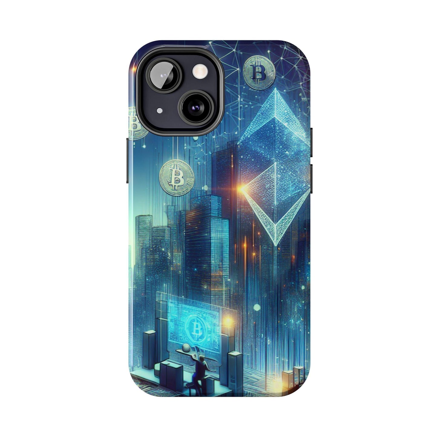 Phone Case - Cryptocurrency Enthusiasts Futuristic Design - Oceanfront Products
