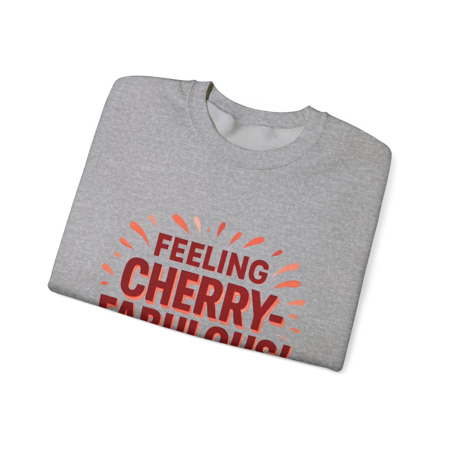 Bold cherry Sweatshirt, Cherry design on Crewneck Jumper, Unisex Pullover, Gift