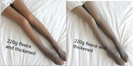 Oceanfront™ Soft-Life Thermal Sheer Leggings – 220 g Fleece Warmth, Bare-Leg Look ❄️