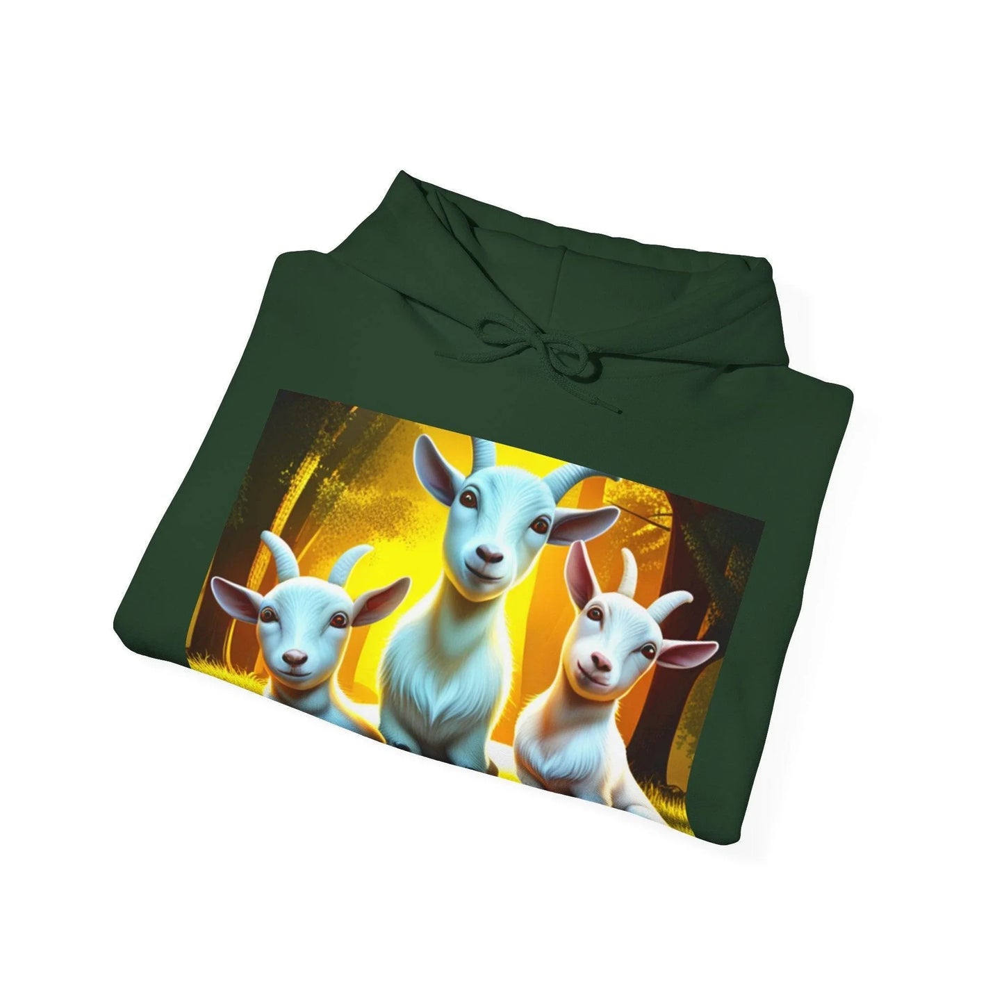 3D Vibrant Baby Goat Sweatshirt/Hoodie - A Unique Blend of Comfort and Whimsy - Oceanfront Products