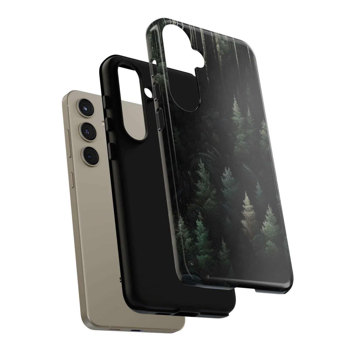 Phone Cases - Deep Dark Forest Nature Design - Oceanfront Products
