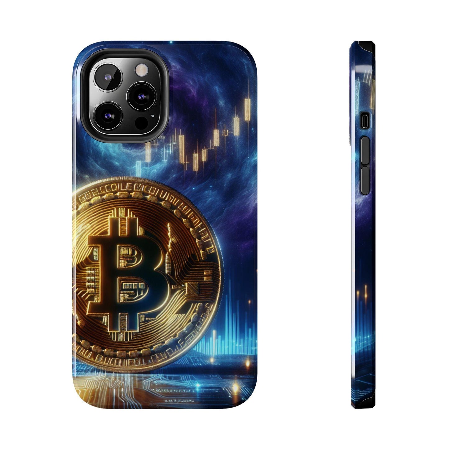 Bitcoin Chart Tough Phone Case - Oceanfront Products