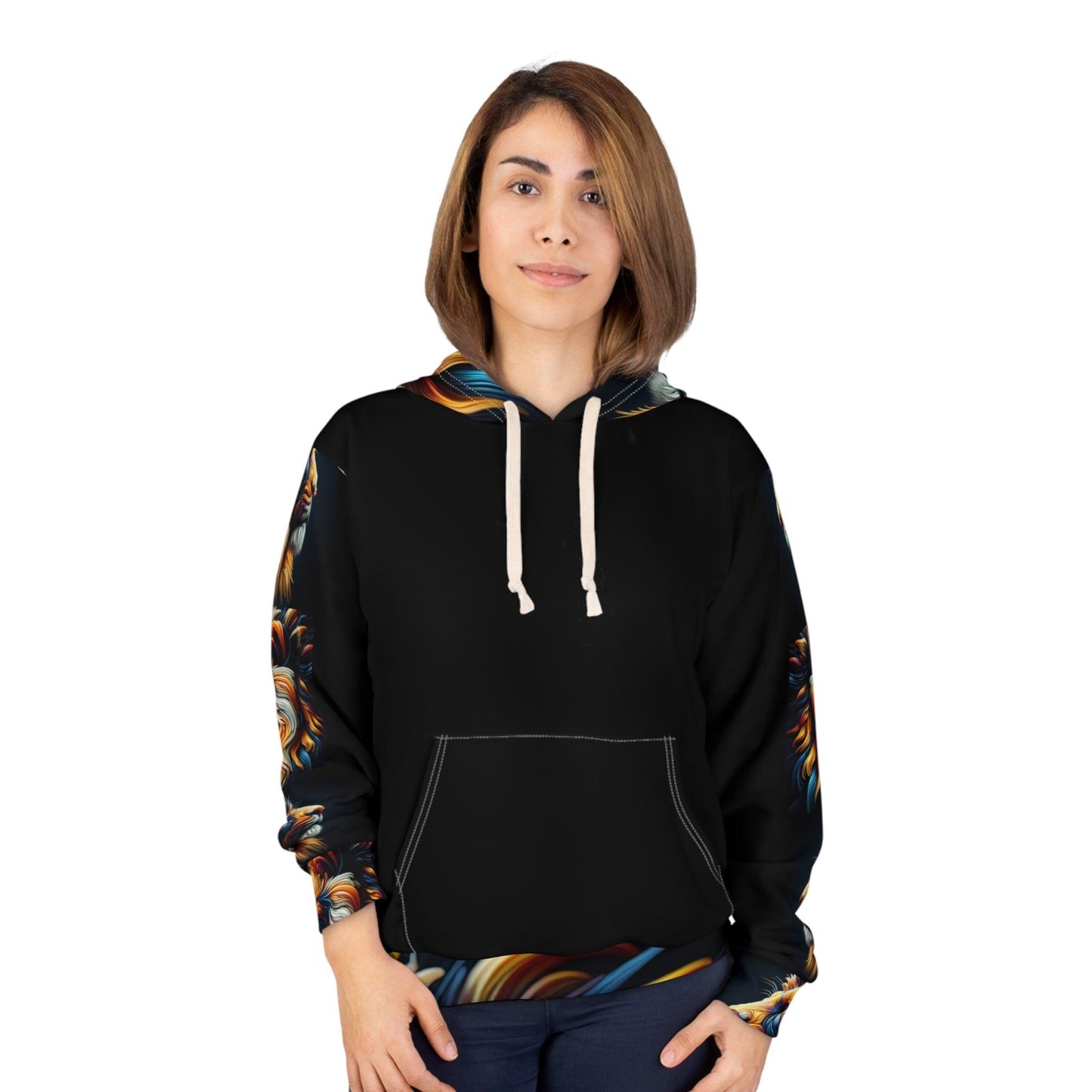 Realistic Lion Unisex Pullover Hoodie - Oceanfront Products