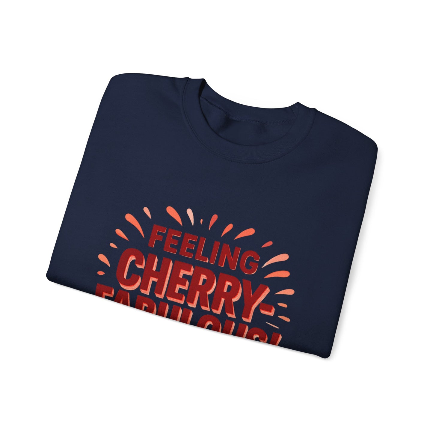Bold cherry Sweatshirt, Cherry design on Crewneck Jumper, Unisex Pullover, Gift