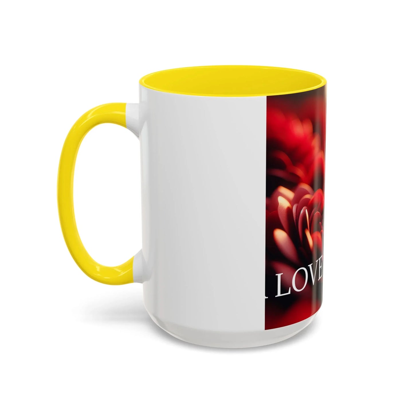 Mug - Rose Petal Timeless Love Accent Coffee Mug (11, 15oz) - Oceanfront Products