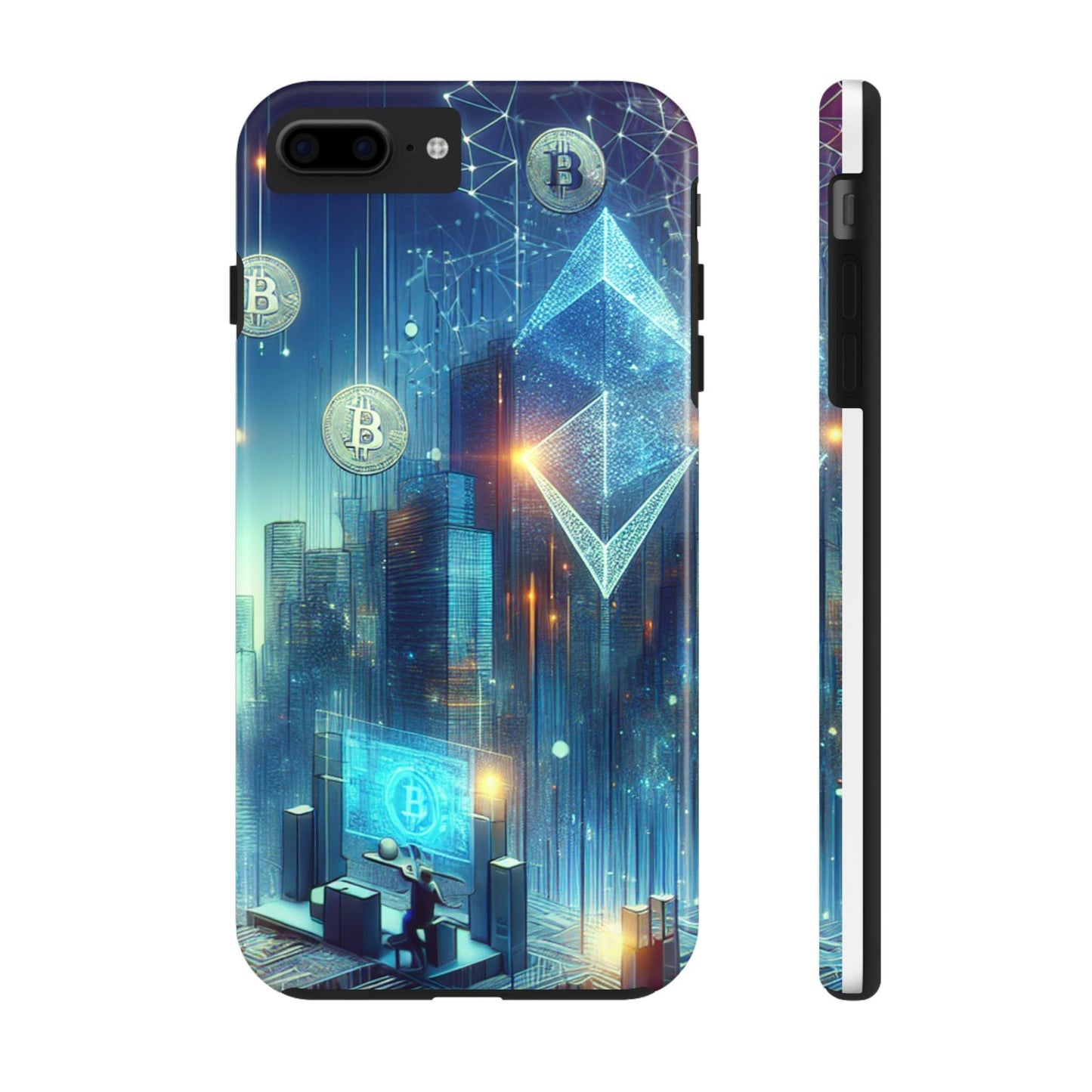 Phone Case - Cryptocurrency Enthusiasts Futuristic Design - Oceanfront Products