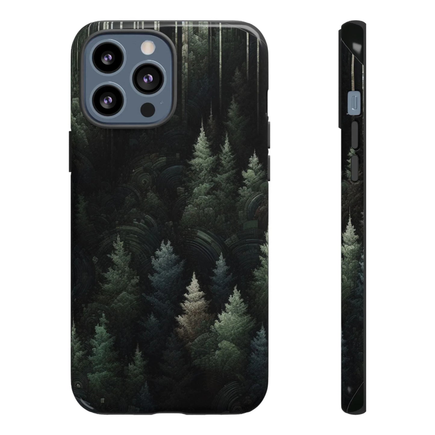 Phone Cases - Deep Dark Forest Nature Design - Oceanfront Products