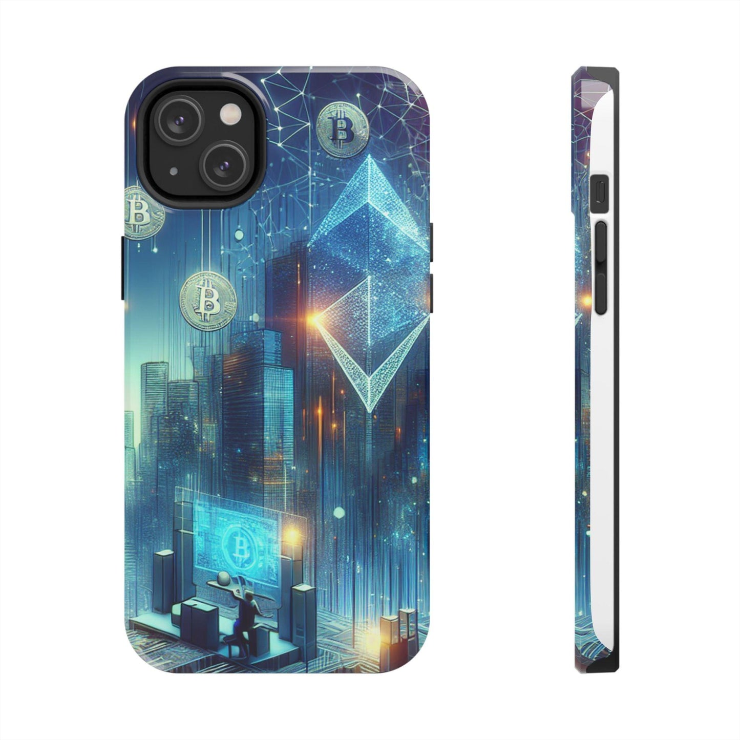Phone Case - Cryptocurrency Enthusiasts Futuristic Design - Oceanfront Products