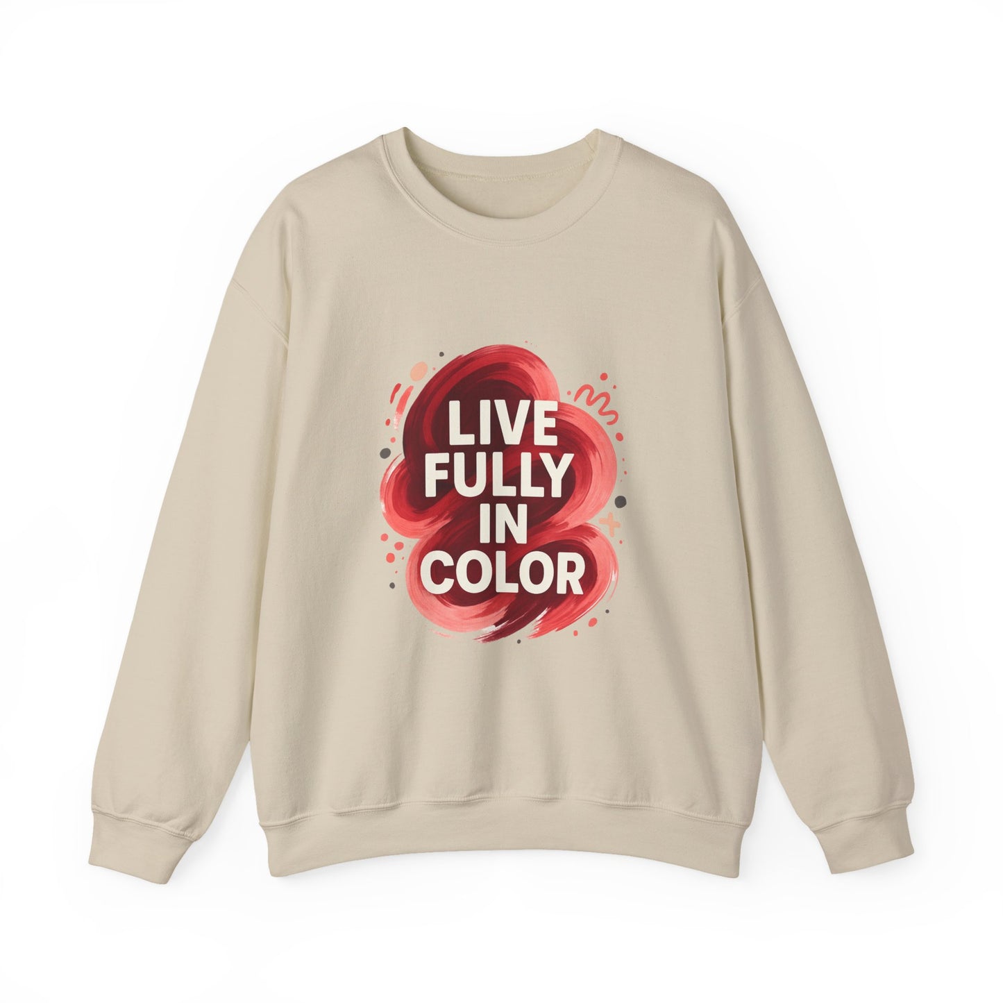 Crewneck Sweatshirt - Bold Color Palettes Cherry Coded